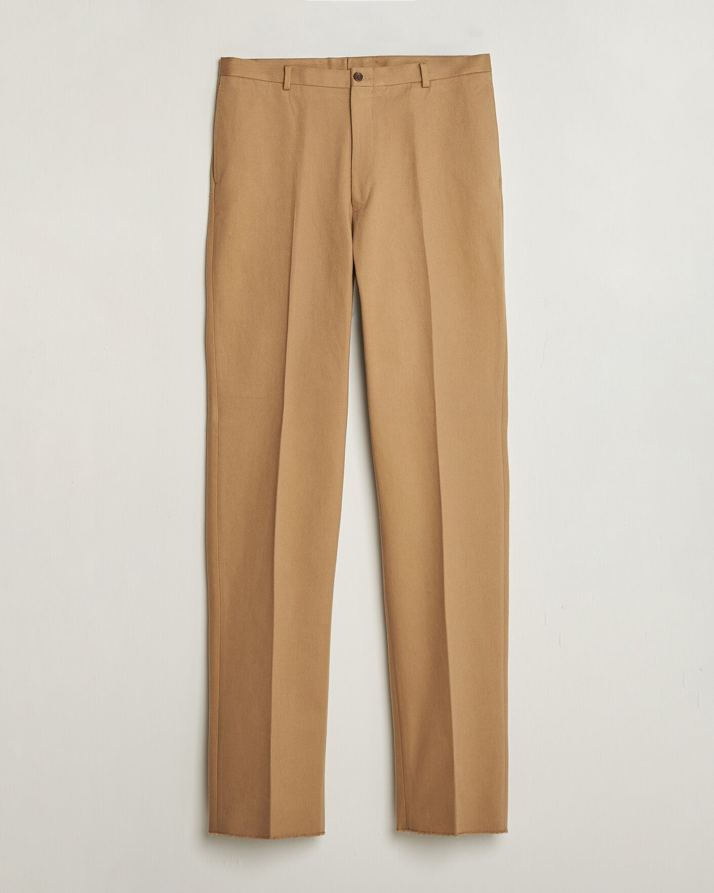 Mies | Housut | Kamakura Shirts | Brushed Cotton Twill Ivy Trousers Beige