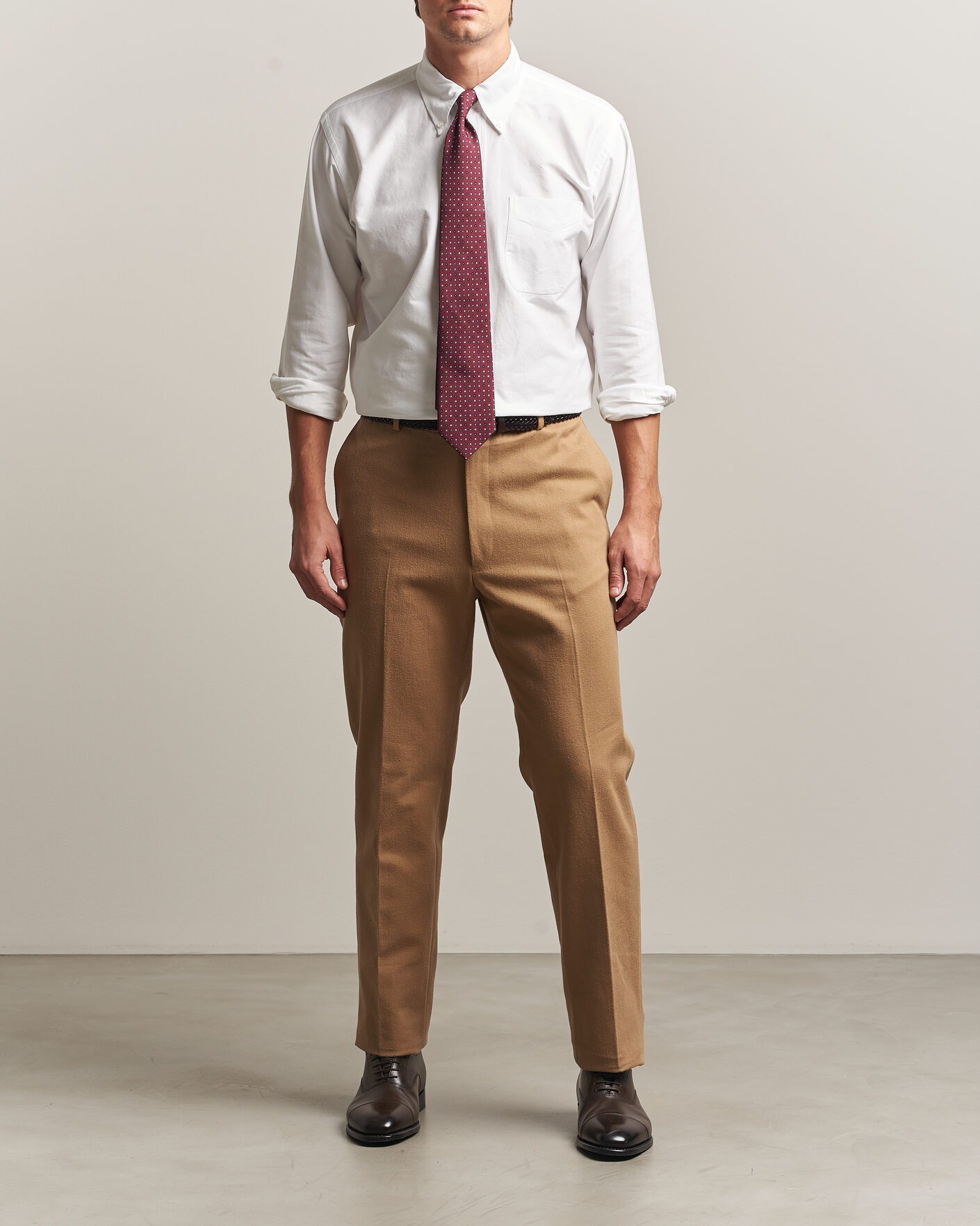 Mies | Kauluspaidat | Kamakura Shirts | Ametora Japanese Oxford BD Shirt White