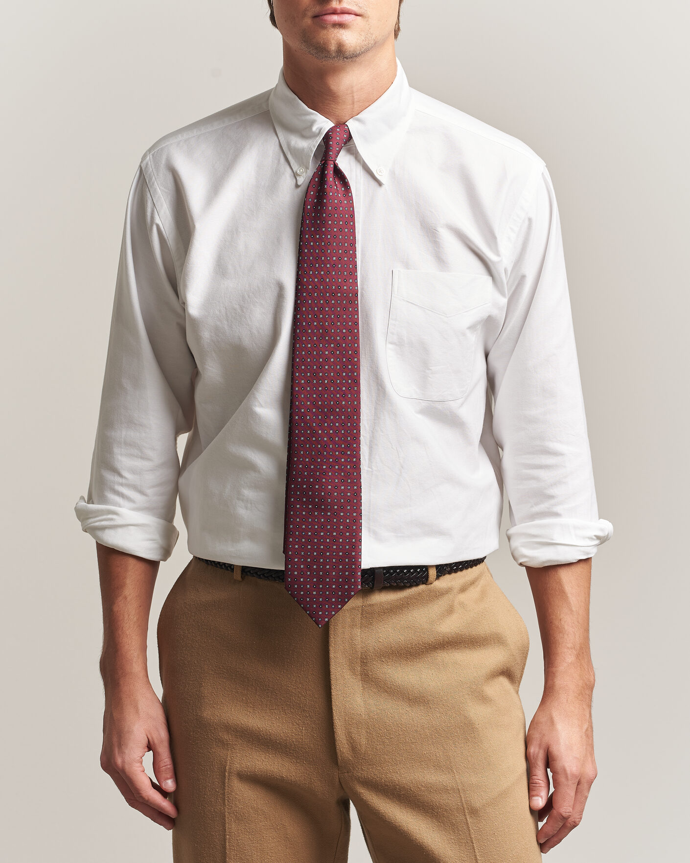Mies | Kauluspaidat | Kamakura Shirts | Ametora Japanese Oxford BD Shirt White