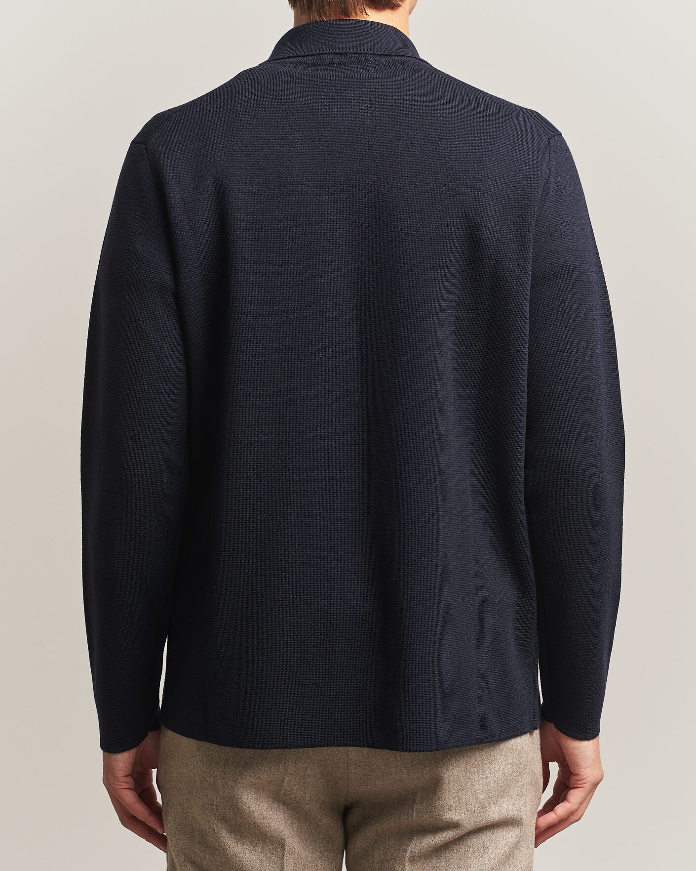 Mies | Kauluspaidat | Lardini | Knitted Pocket Overshirt Navy