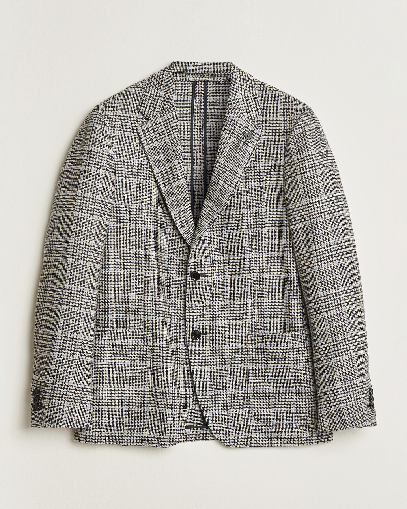 Mies | Pikkutakit | Lardini | Wool/Cashmere Houndstooth Blazer Blue