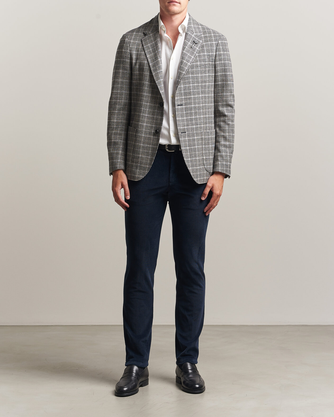 Mies | Pikkutakit | Lardini | Wool/Cashmere Houndstooth Blazer Blue