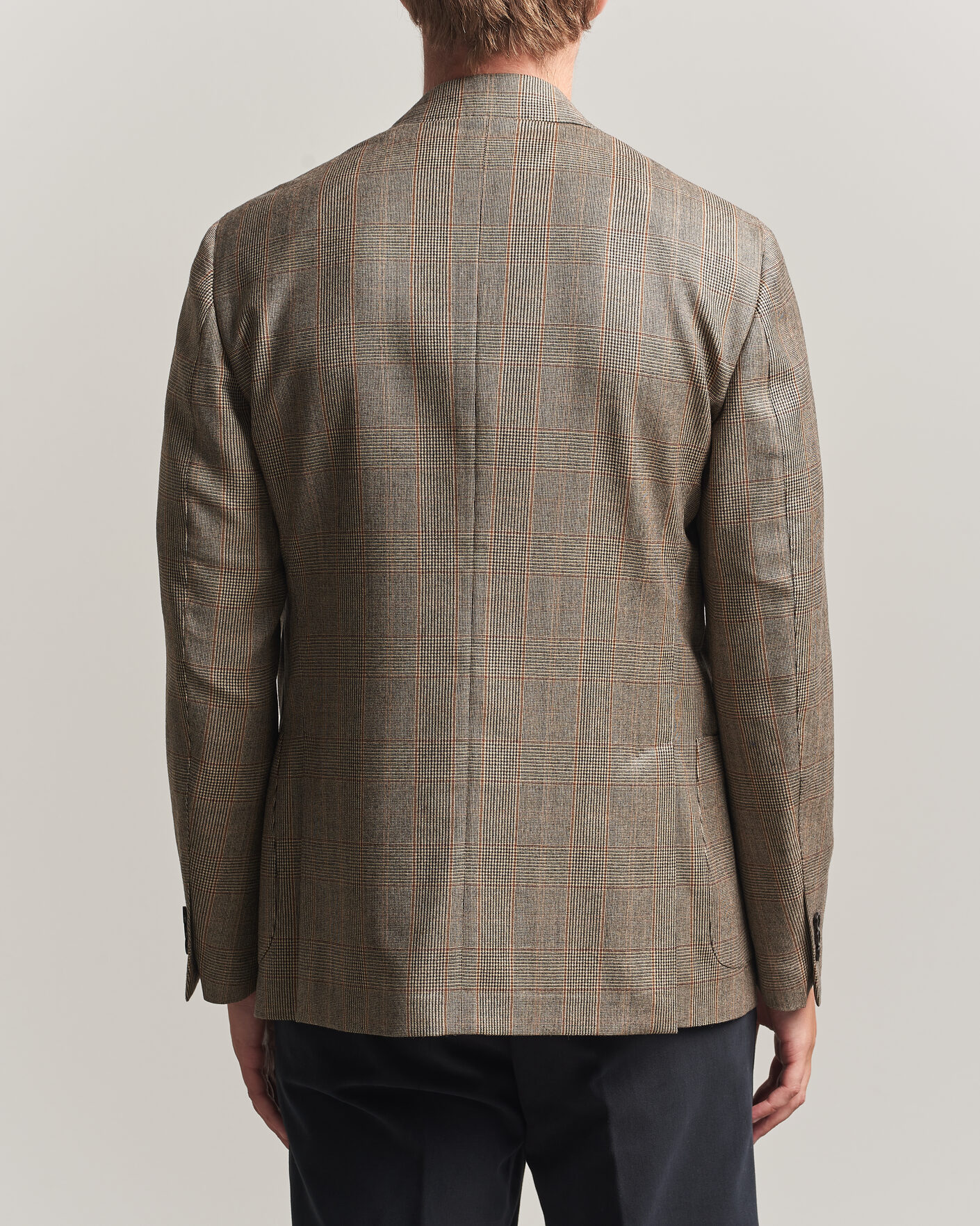Mies | Pikkutakit | Lardini | Wool Prince of Wales Check Blazer Brown