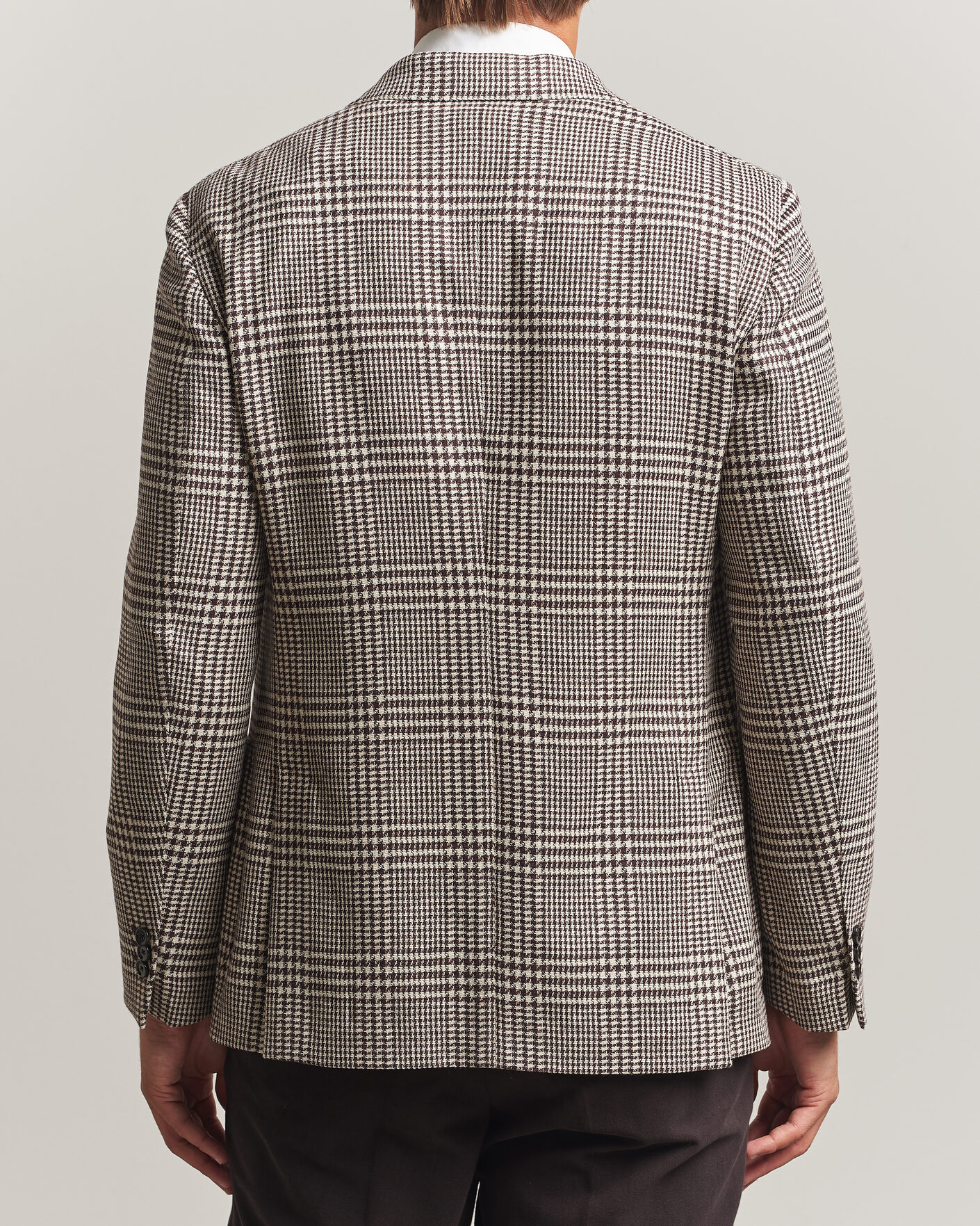 Mies | Pikkutakit | Lardini | Wool/Cashmere Checked Blazer Brown