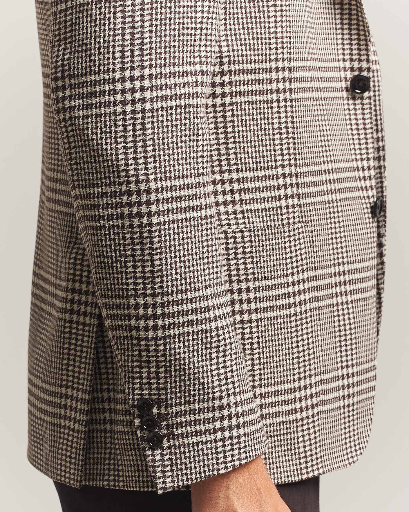 Mies | Pikkutakit | Lardini | Wool/Cashmere Checked Blazer Brown