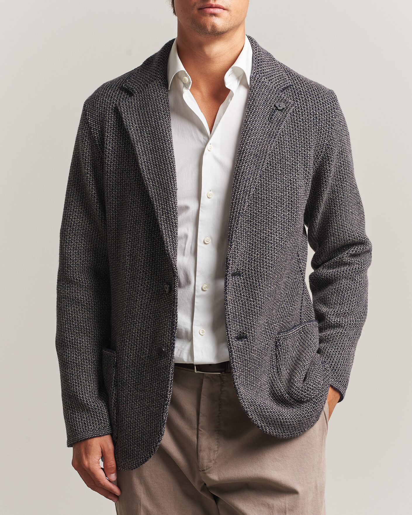 Mies | Pikkutakit | Lardini | Structured Cashmere Blazer Navy