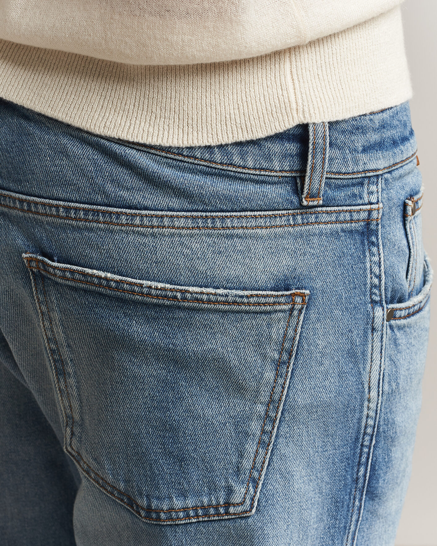 Mies | Farkut | Lardini | Cotton Denim Blue