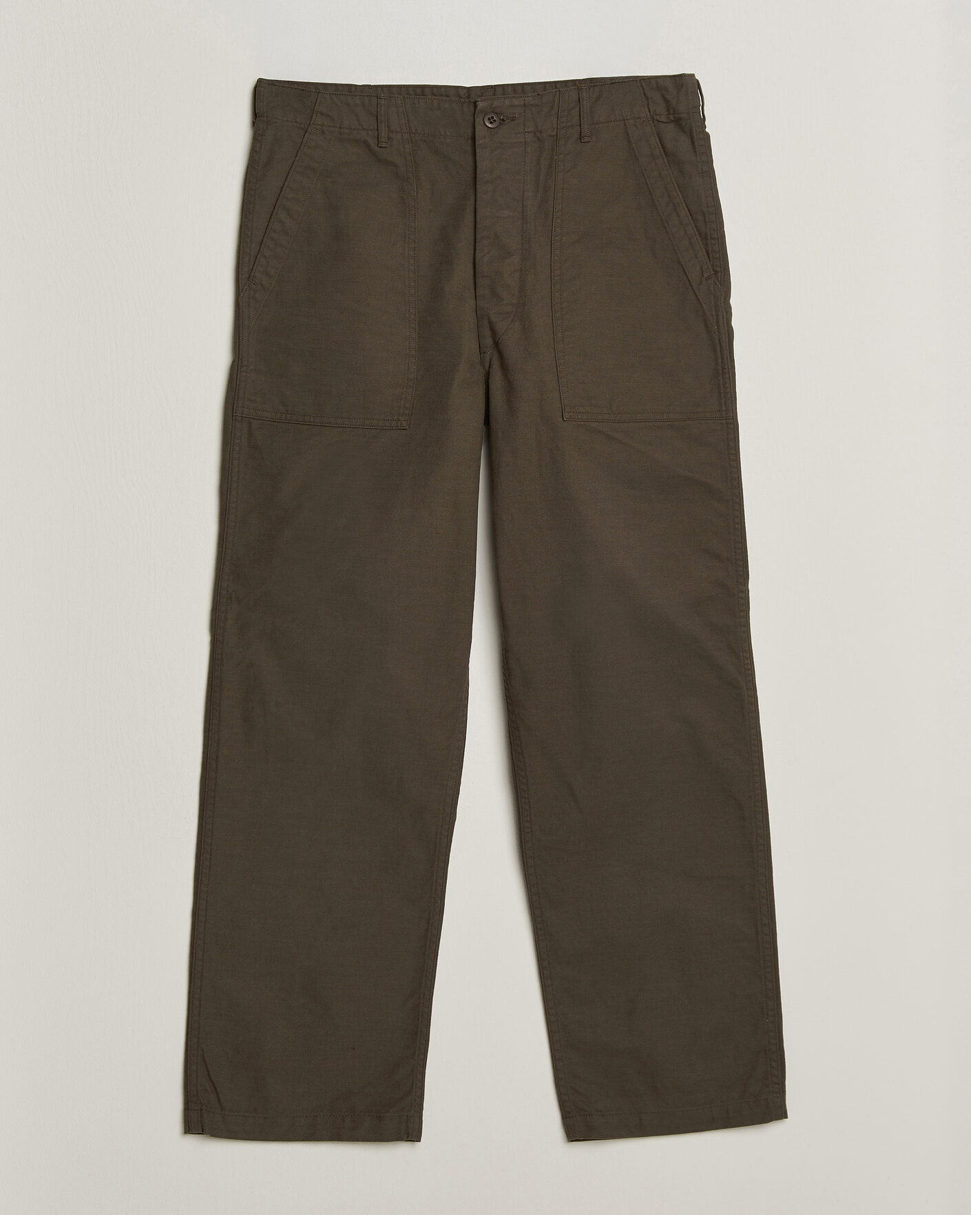 Mies | Housut | orSlow | Regular Fit Original Sateen Fatigue Pants Coffee Brown