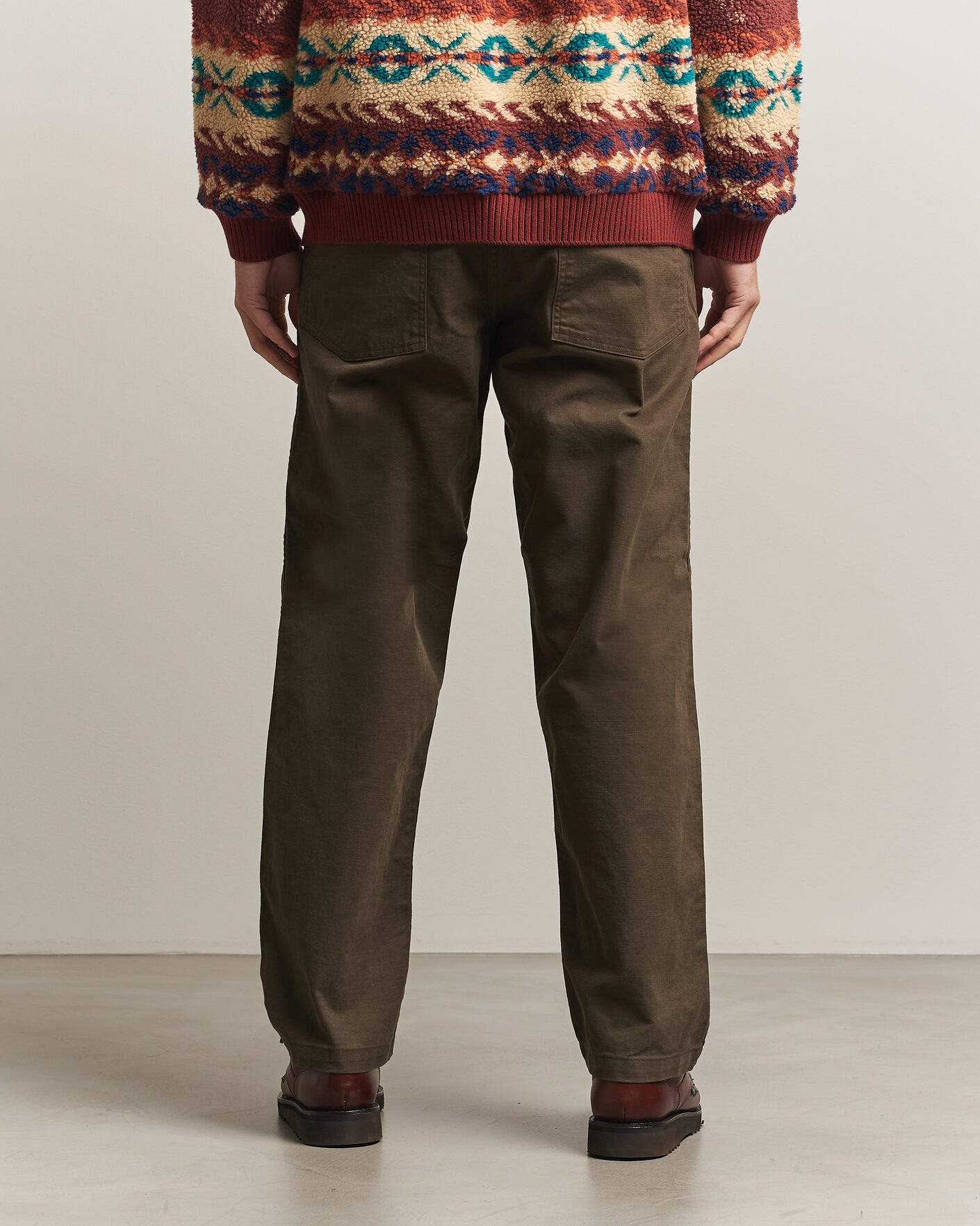 Mies | Housut | orSlow | Regular Fit Original Sateen Fatigue Pants Coffee Brown