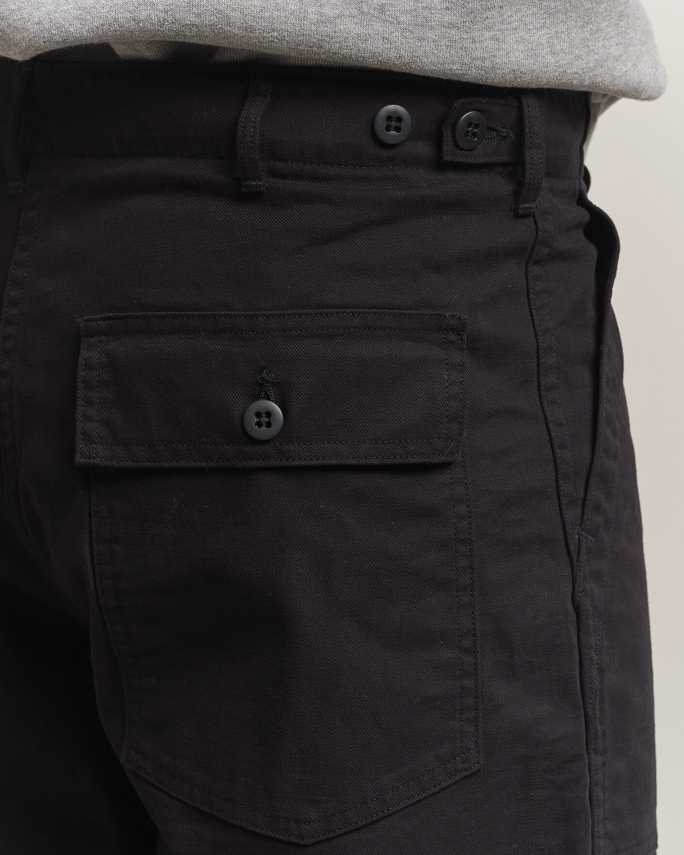 Mies | Housut | orSlow | Regular Fit Original Sateen Fatigue Pants Black