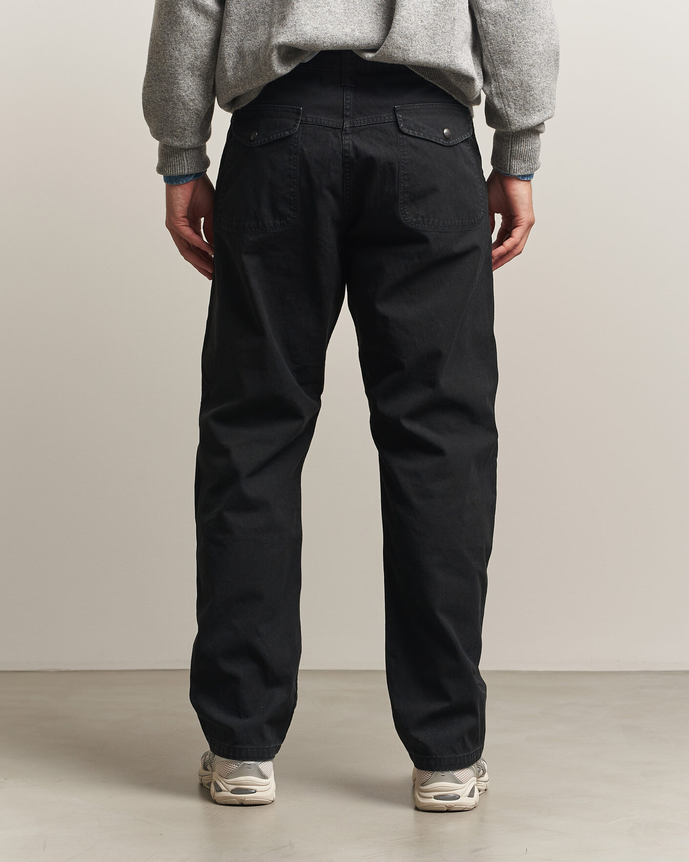 Mies | Housut | orSlow | Double Knee Work Trousers Black