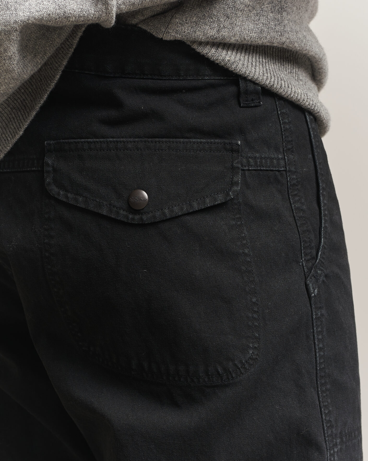 Mies | Housut | orSlow | Double Knee Work Trousers Black