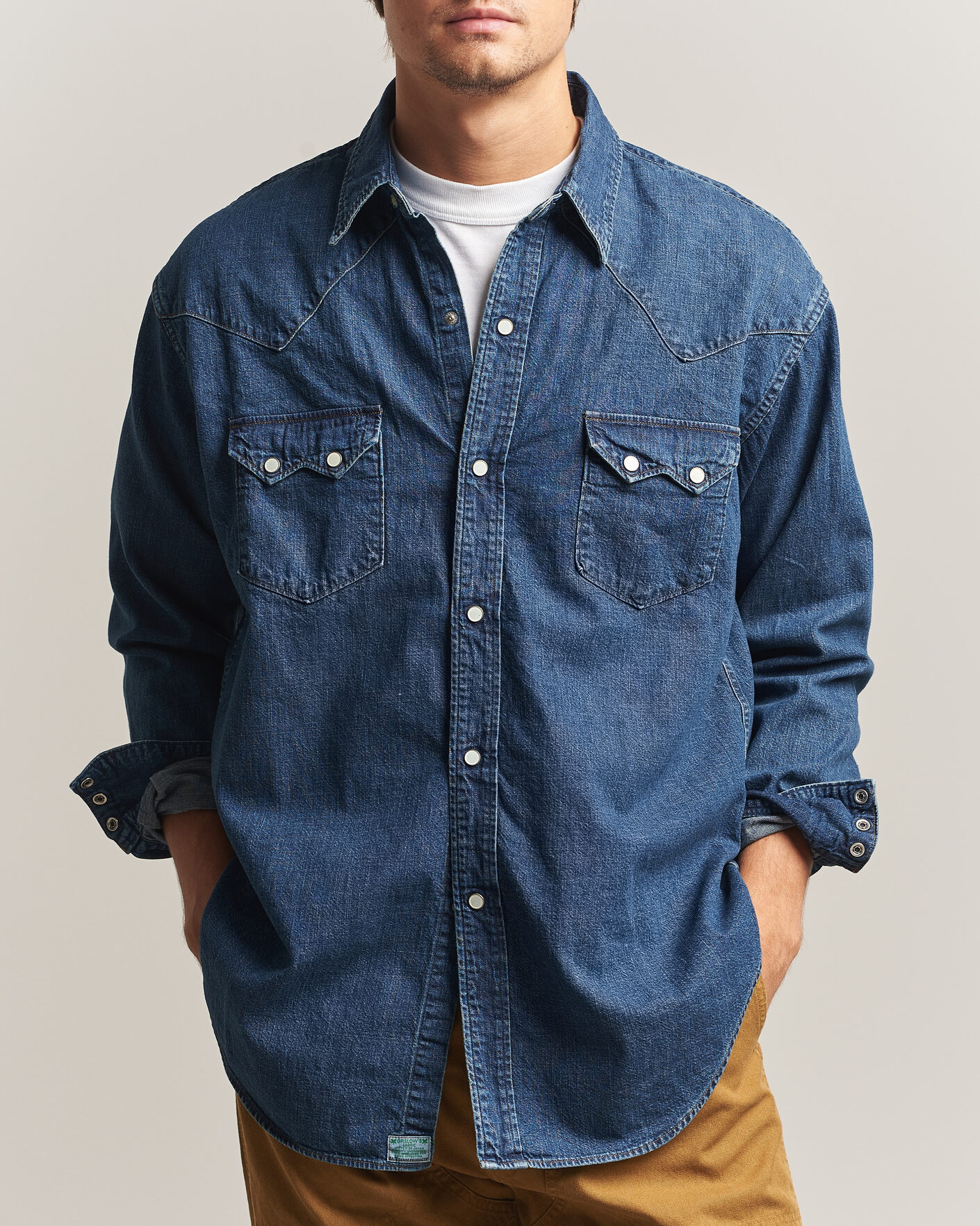 Mies | Kauluspaidat | orSlow | Denim Western Shirt Vintage Indigo