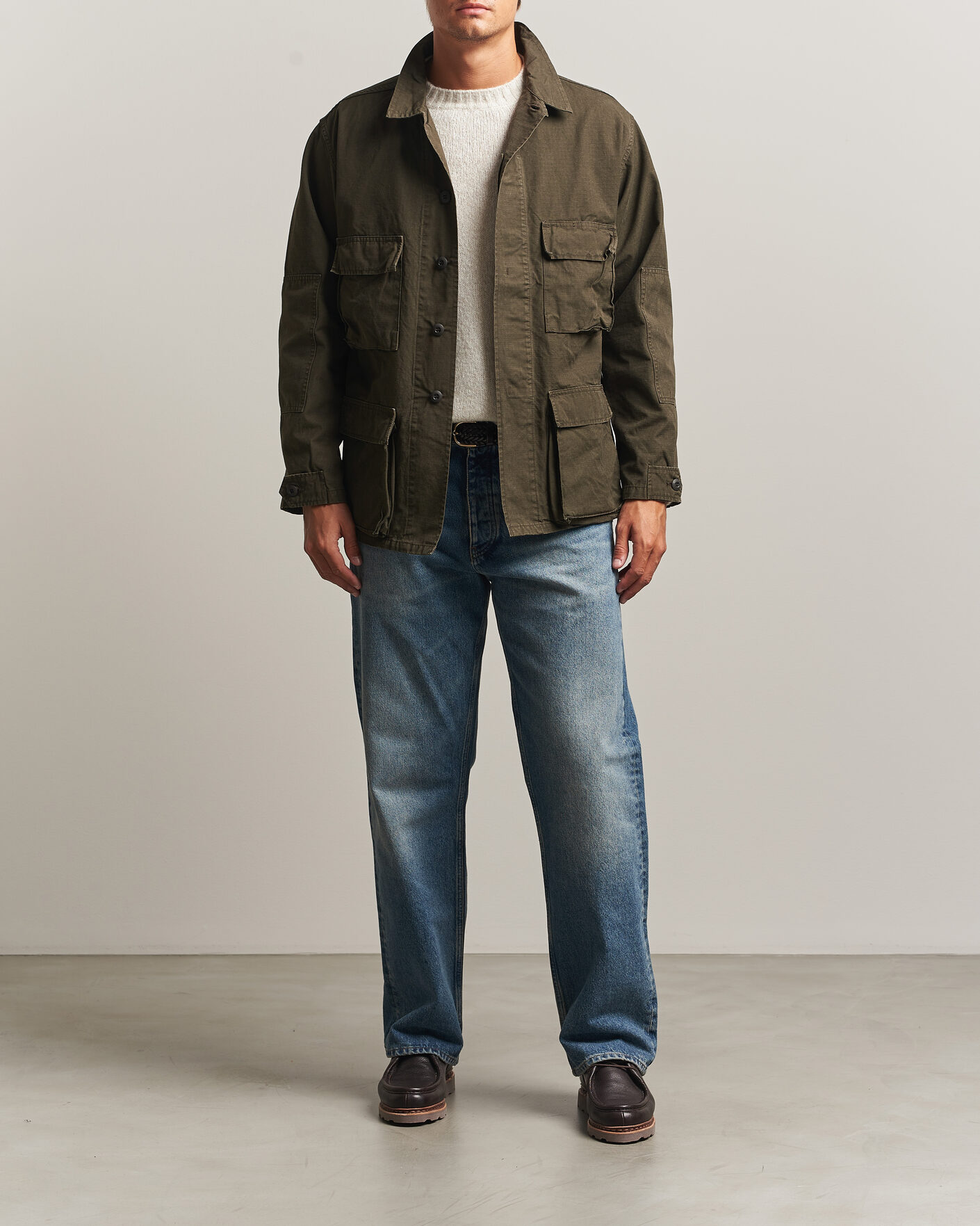 Mies | Takit | orSlow | B.D.U. Stone Washed Jacket Coffee Brown