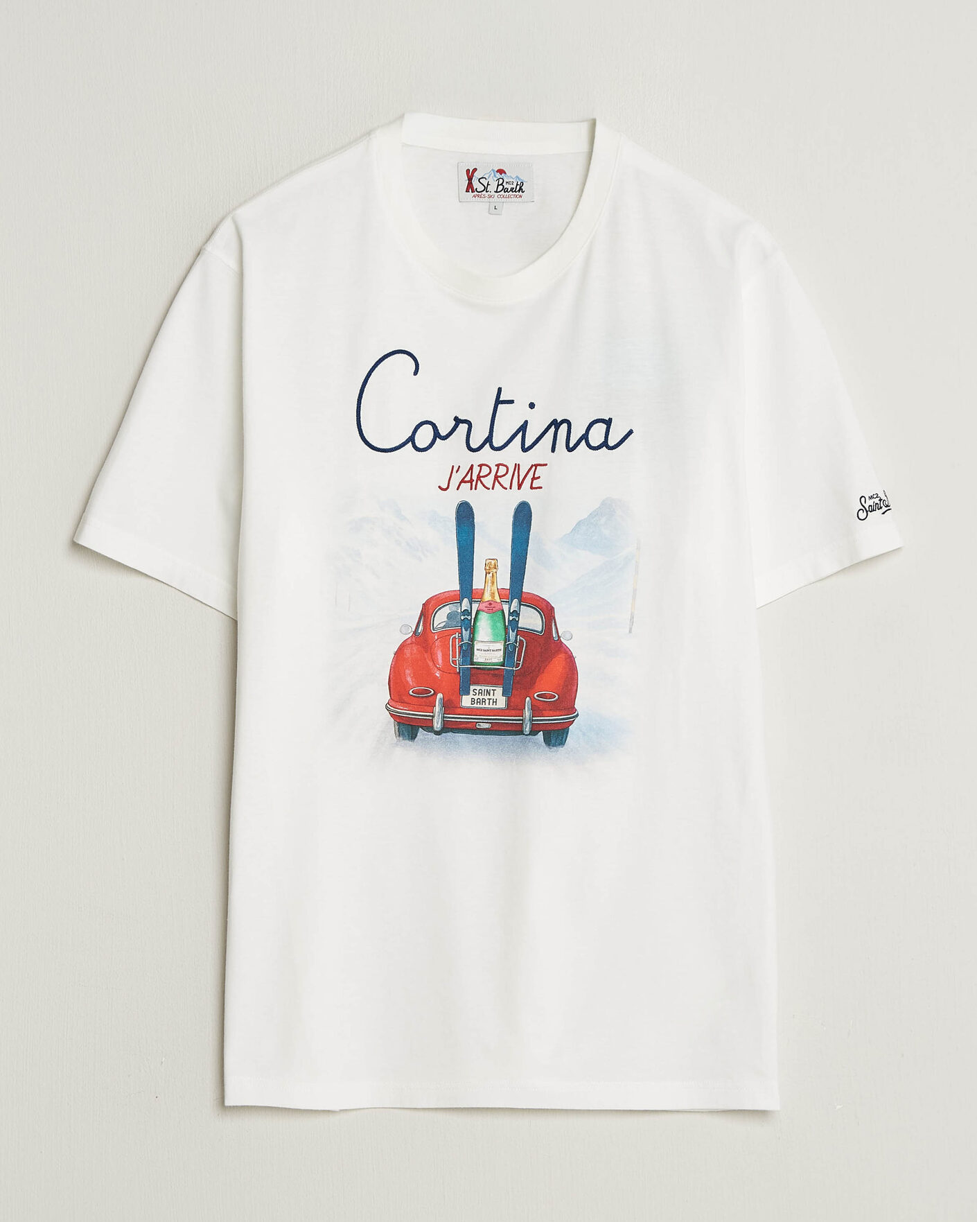 Mies | T-paidat | MC2 Saint Barth | Printed Cotton T-Shirt Cortina