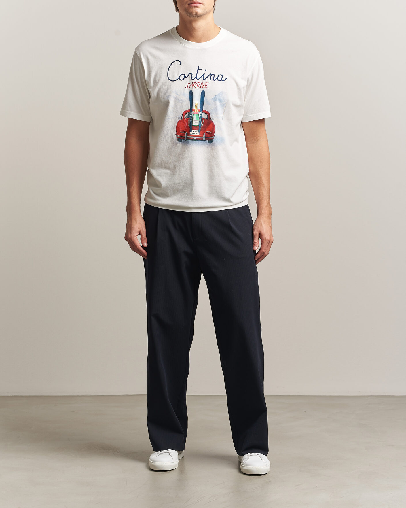 Mies | T-paidat | MC2 Saint Barth | Printed Cotton T-Shirt Cortina