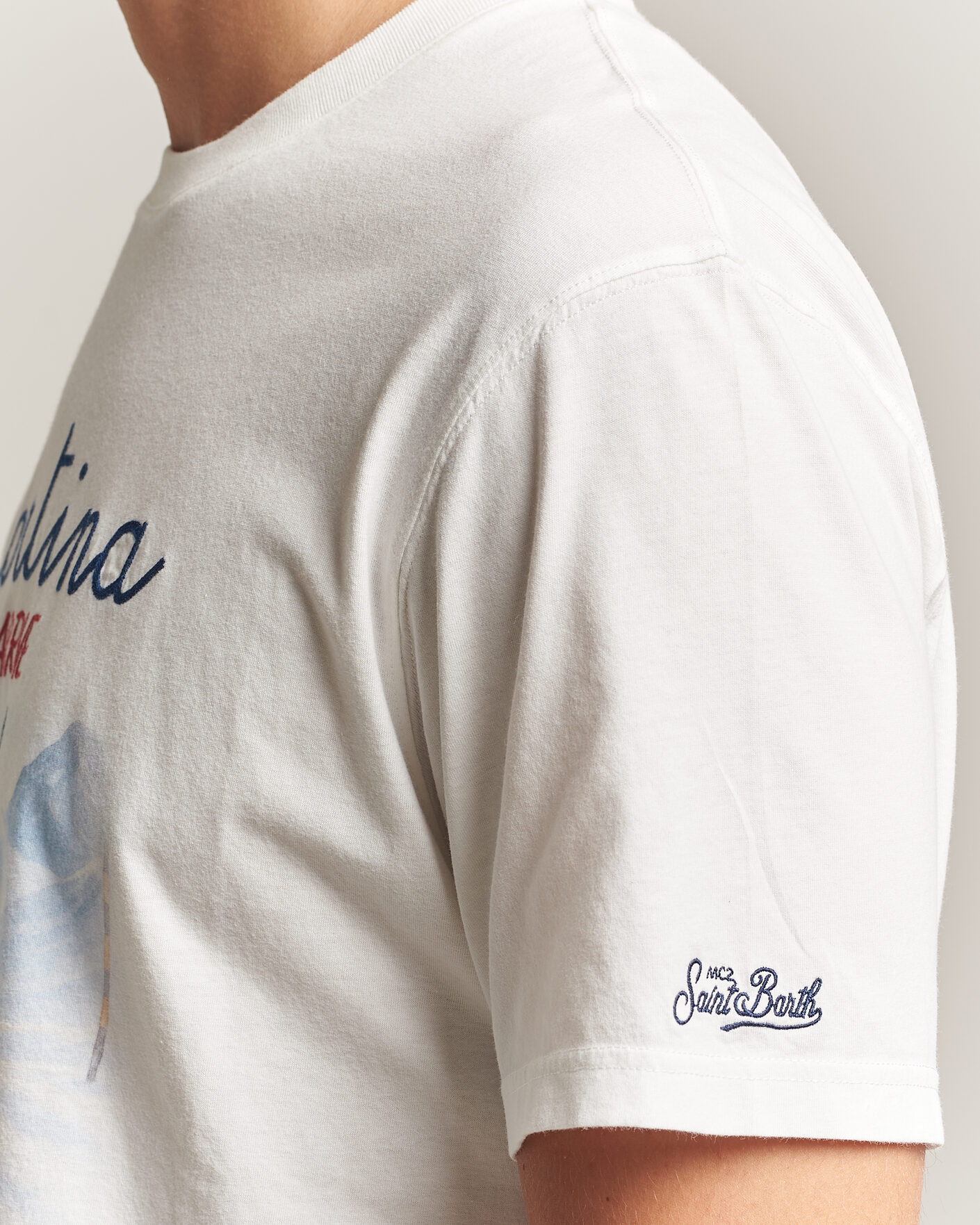 Mies | T-paidat | MC2 Saint Barth | Printed Cotton T-Shirt Cortina