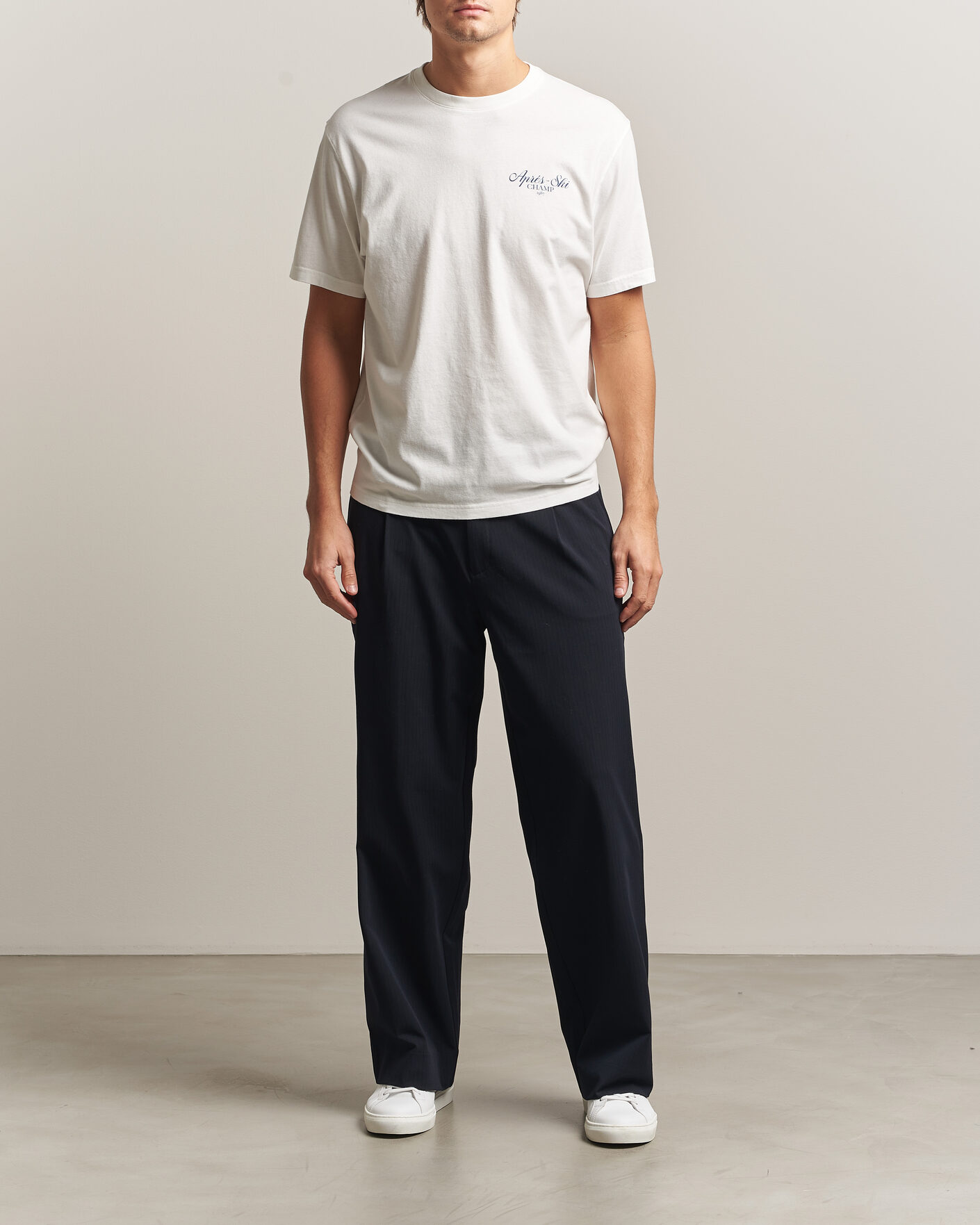 Mies | T-paidat | MC2 Saint Barth | Back Printed Cotton T-Shirt Ski Post Race