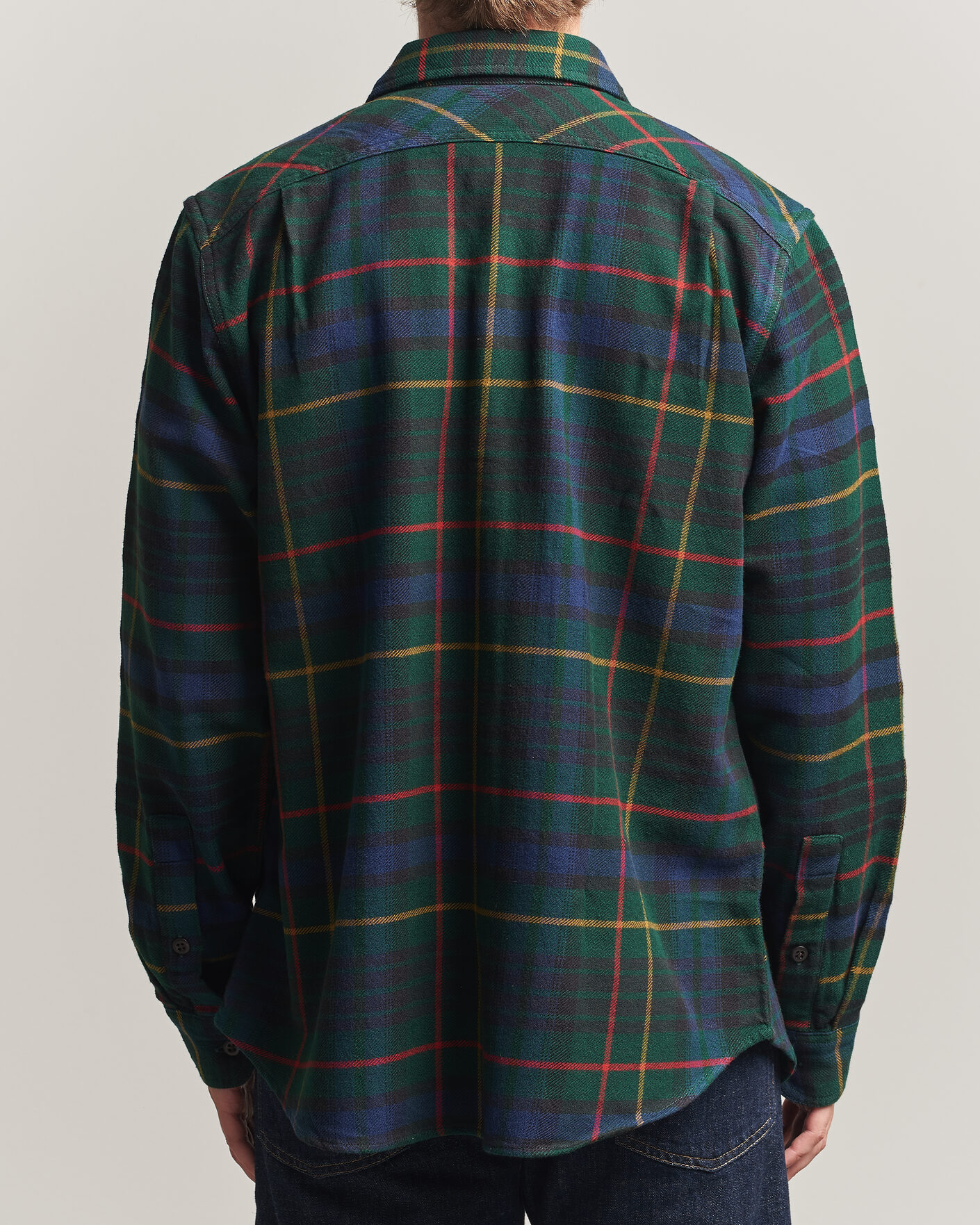 Mies | Kauluspaidat | Filson | Vintage Flannel Work Shirt Green/Navy