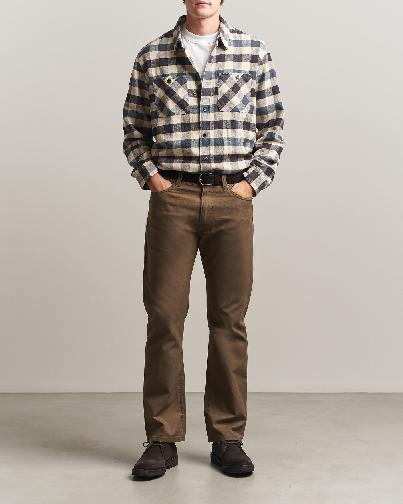 Mies | Kauluspaidat | Filson | The Rangeland Flannel Shirt Charcoal