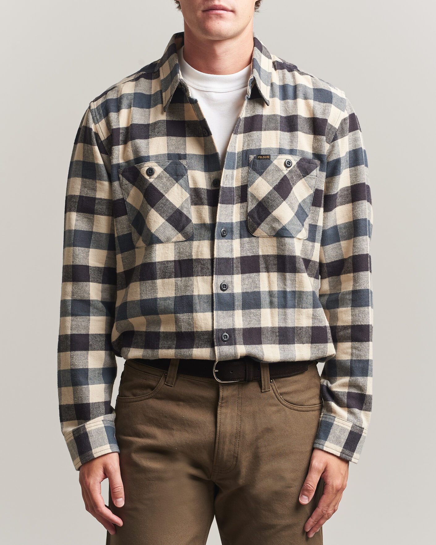Mies | Kauluspaidat | Filson | The Rangeland Flannel Shirt Charcoal