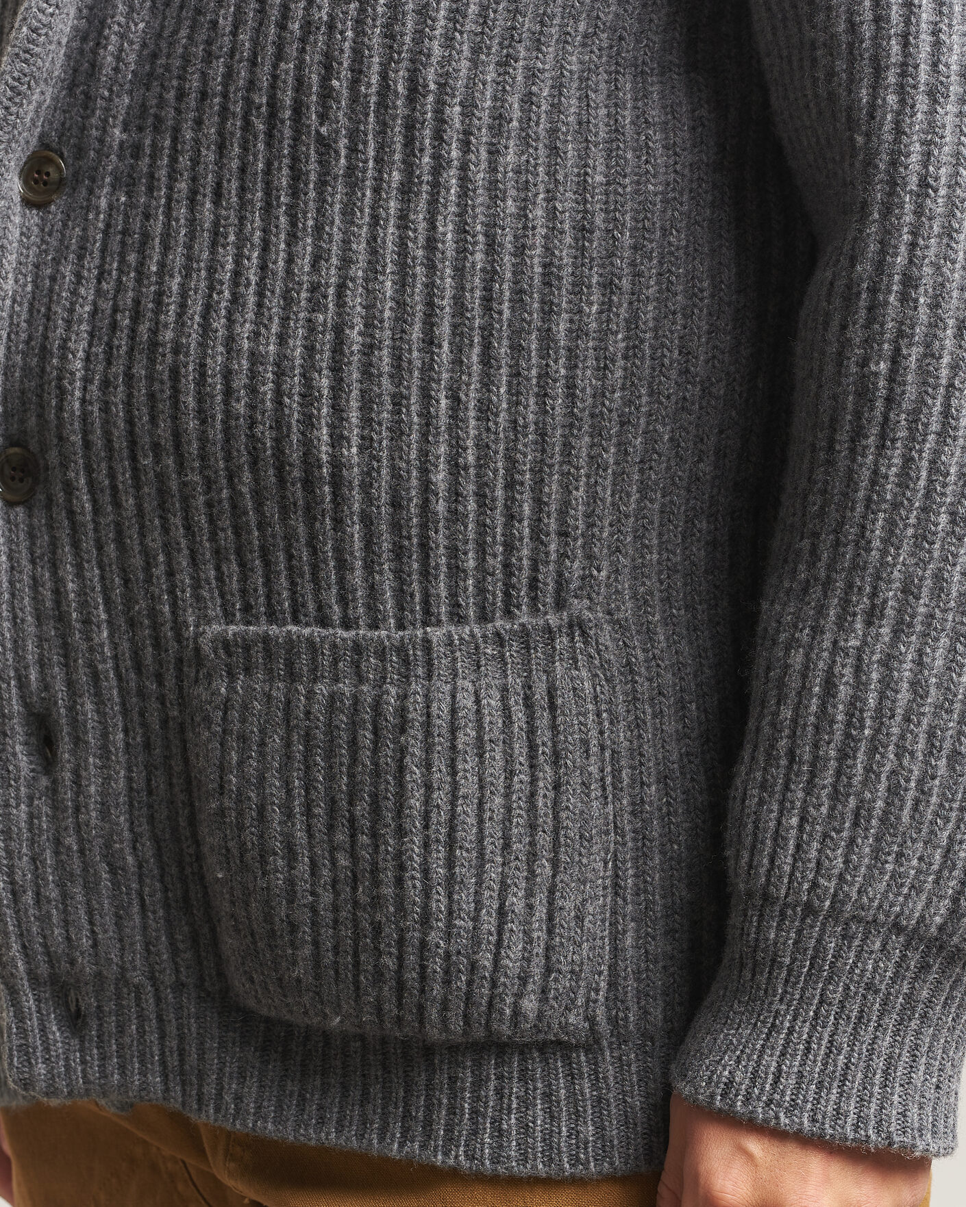 Mies | Puserot | Filson | Bristol Cardigan Sweater Medium Grey Melange