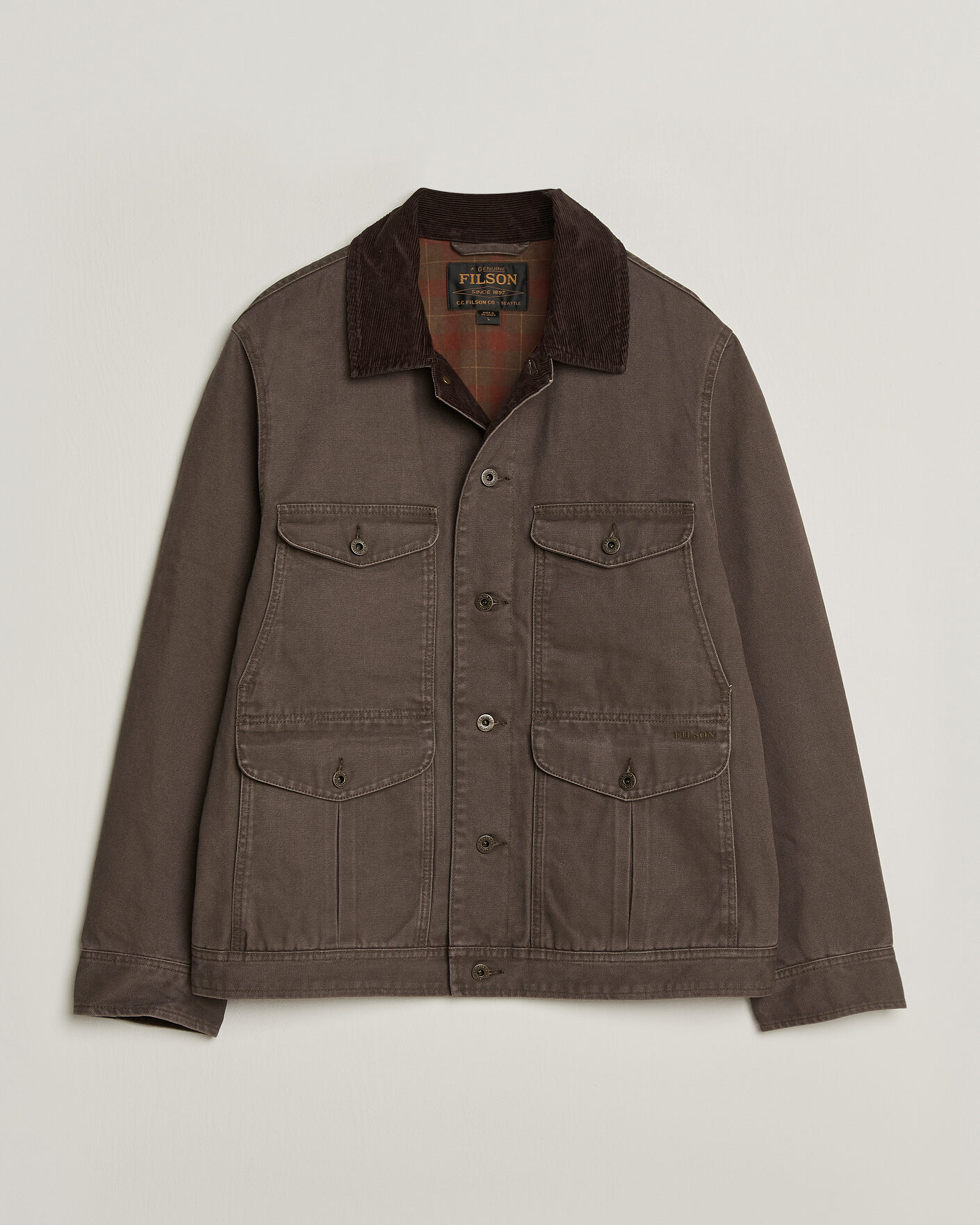 Mies | Takit | Filson | Rustic Canvas Journeyman Canvas Jacket Bark