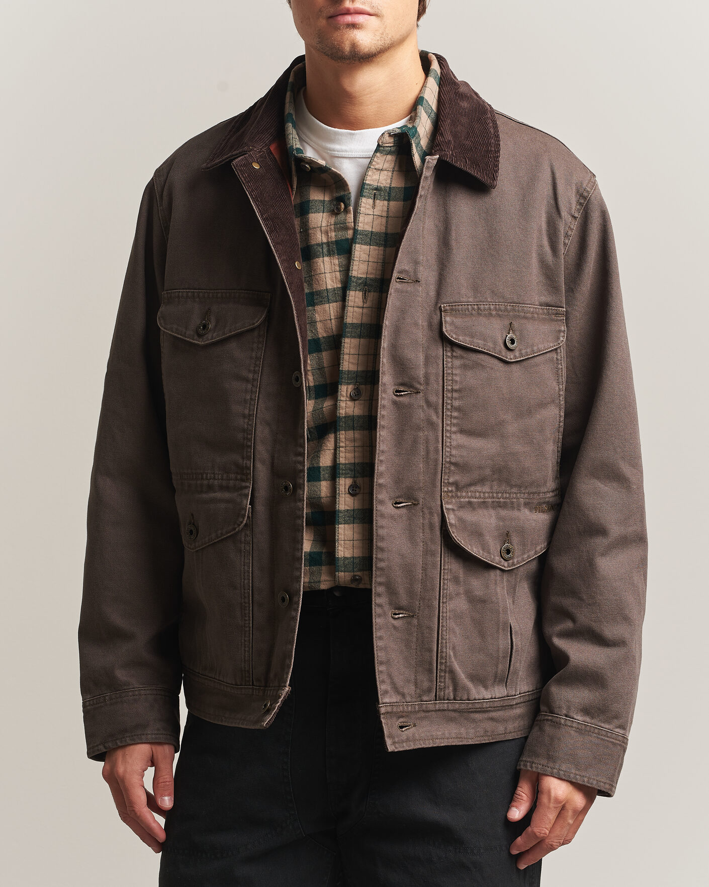 Mies | Takit | Filson | Rustic Canvas Journeyman Canvas Jacket Bark