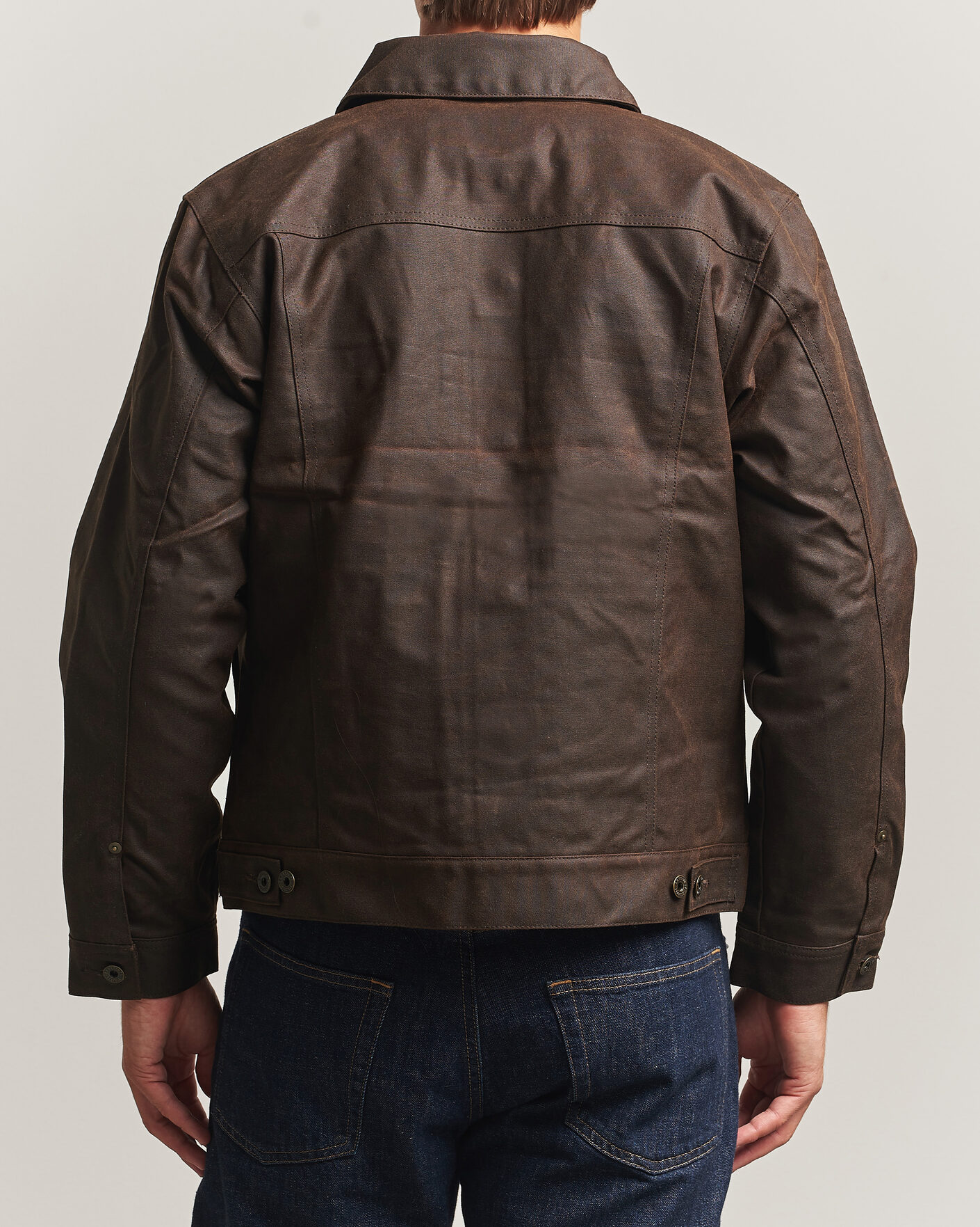 Mies | Takit | Filson | Short Lined Tin Cloth Cruiser Dark Brown