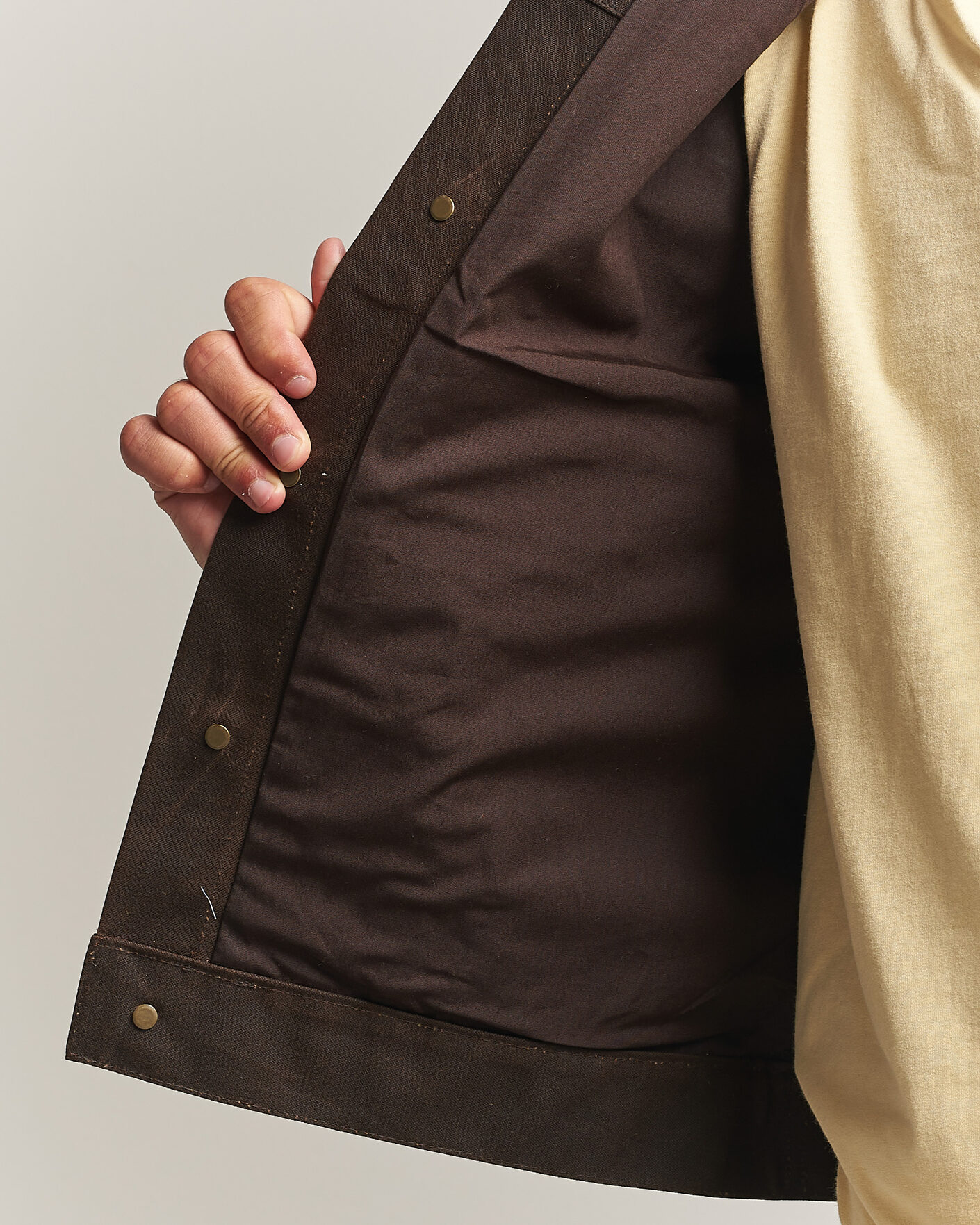 Mies | Takit | Filson | Short Lined Tin Cloth Cruiser Dark Brown