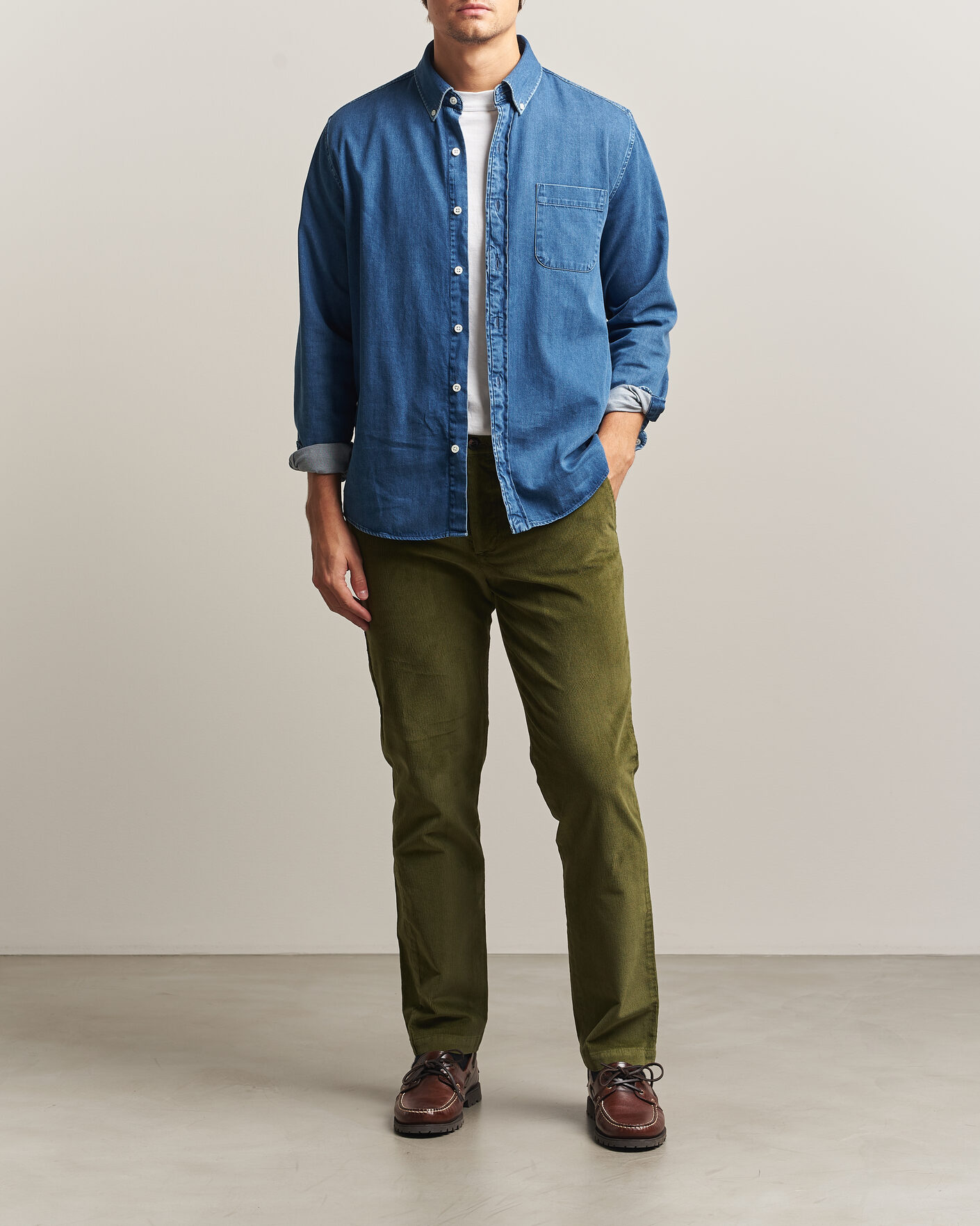 Mies | Housut | Dockers | Cotton Slim Chino Winter Moss