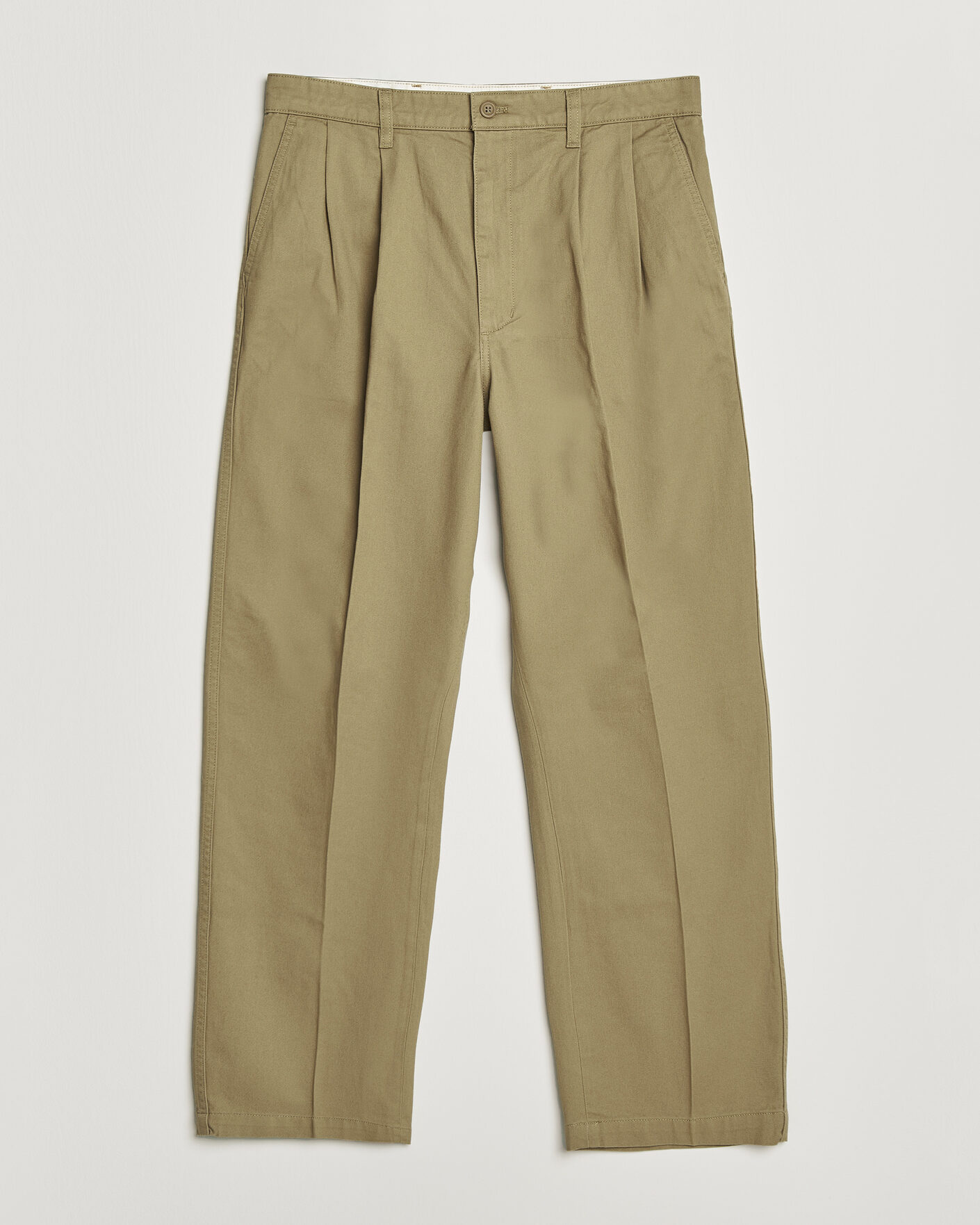 Mies | Housut | Dockers | Original Pleated Chino Loose British Khaki