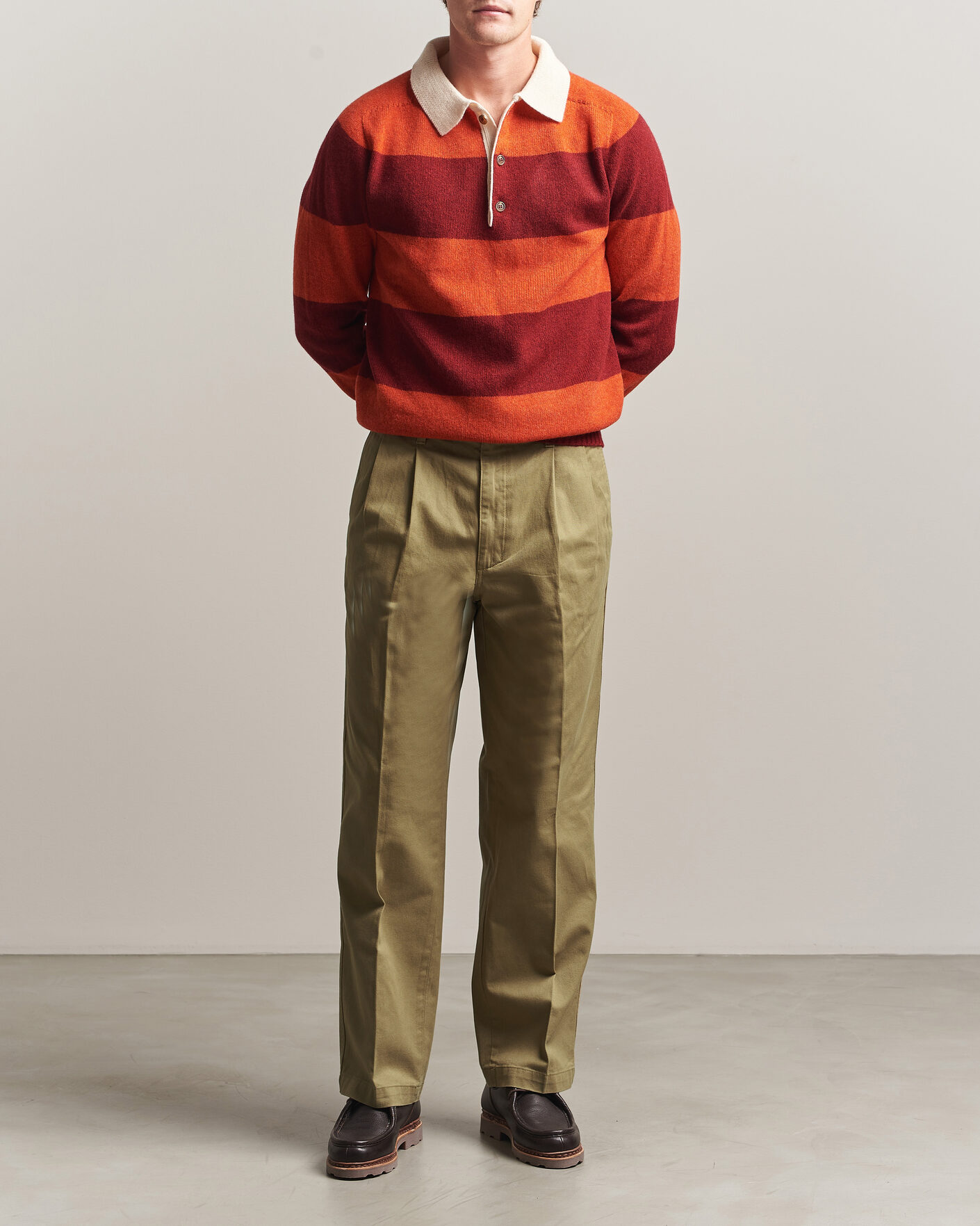 Mies | Housut | Dockers | Original Pleated Chino Loose British Khaki