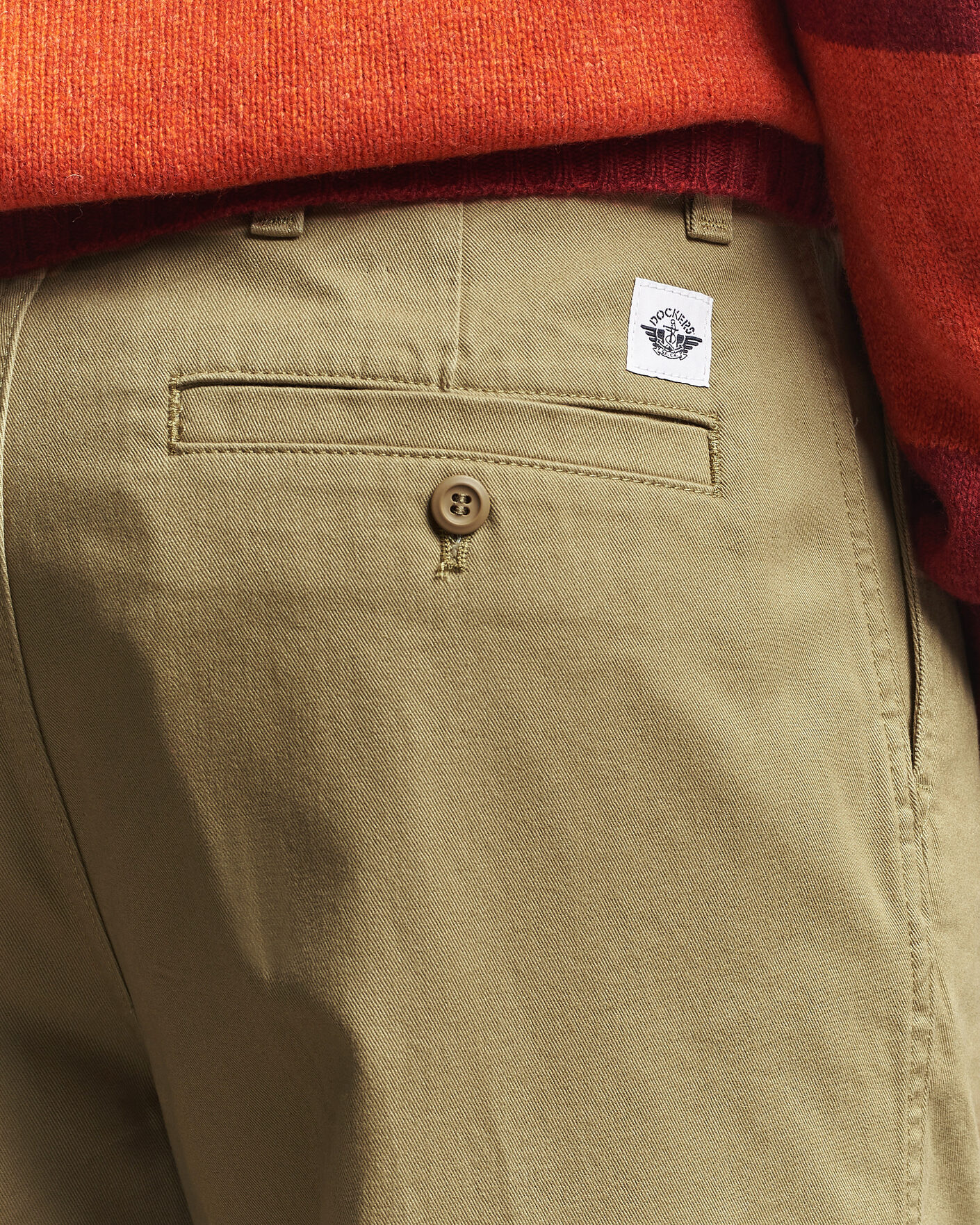 Mies | Housut | Dockers | Original Pleated Chino Loose British Khaki