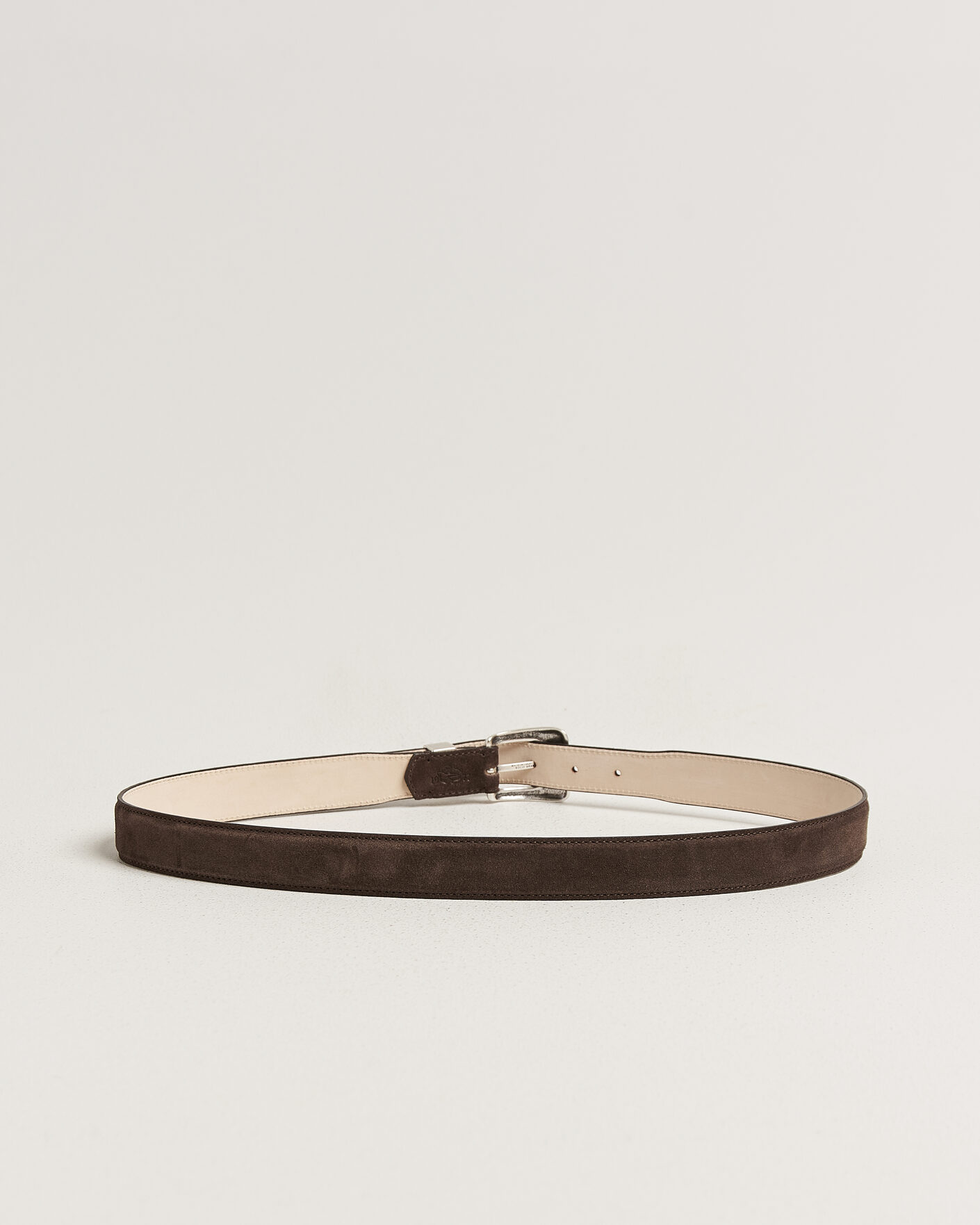 Mies | Vyöt | Drake's | Suede Western Belt Dark Brown