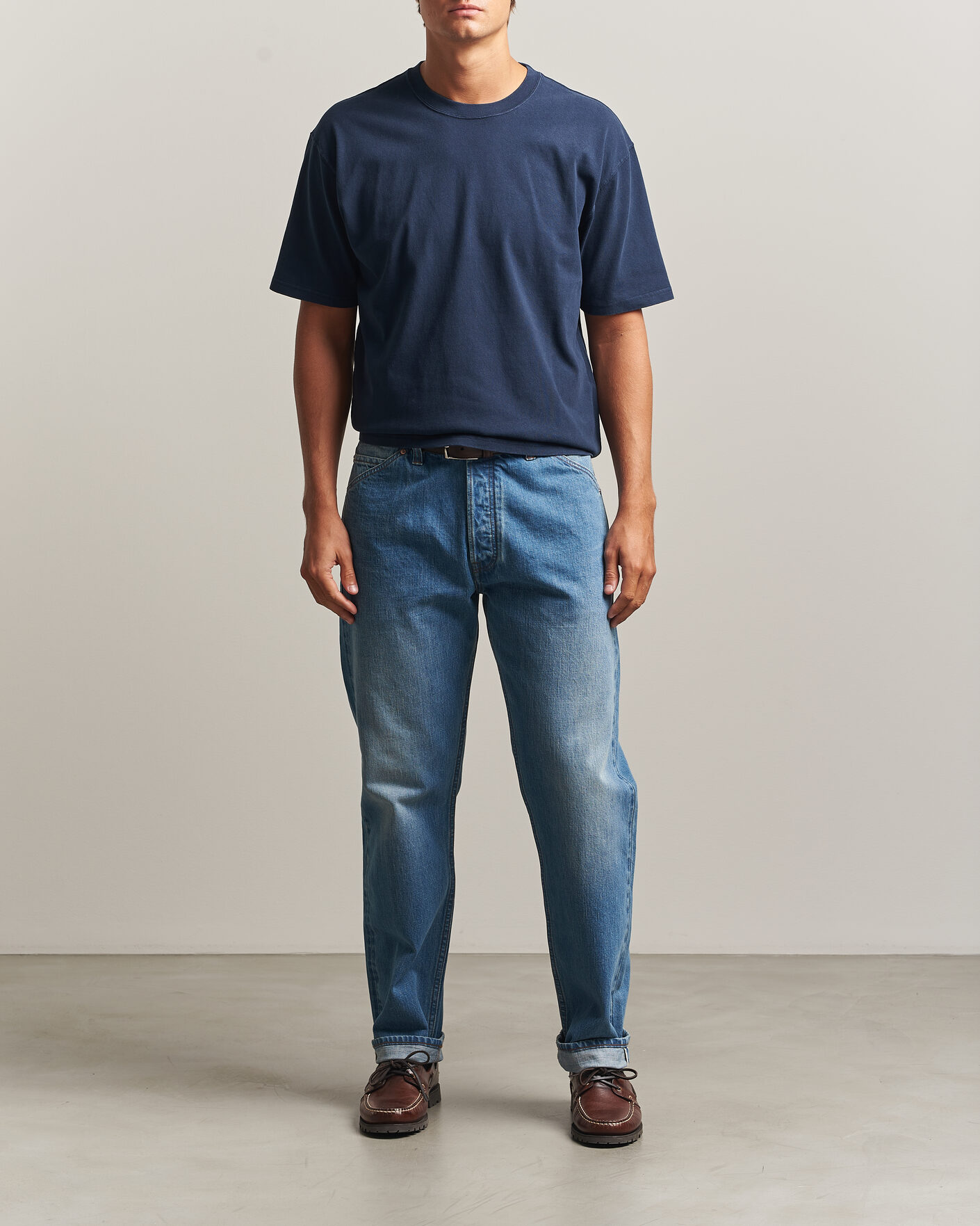 Mies | T-paidat | Drake's | Short Sleeve Hiking T-Shirt Navy
