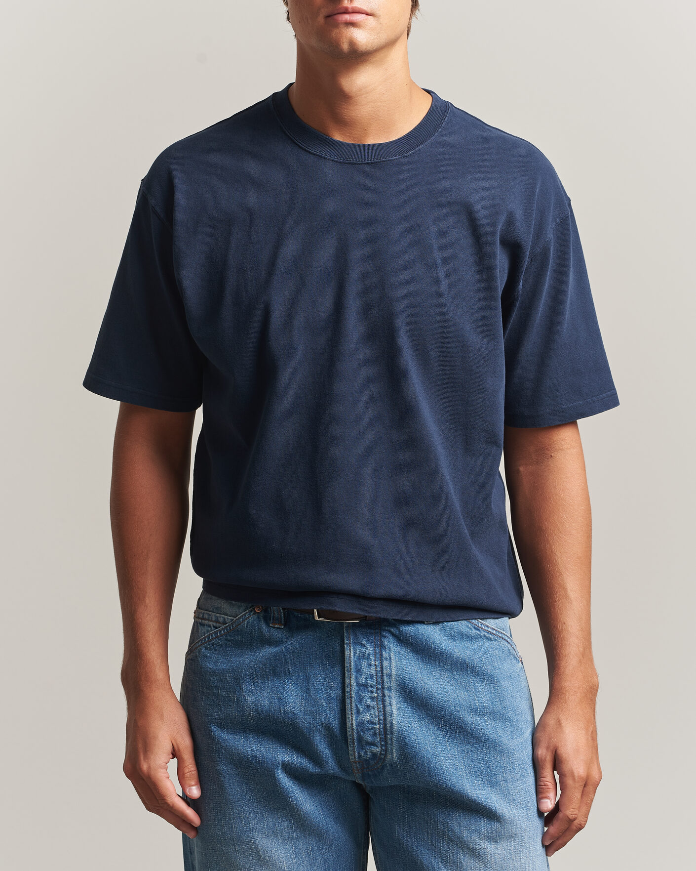 Mies | T-paidat | Drake's | Short Sleeve Hiking T-Shirt Navy