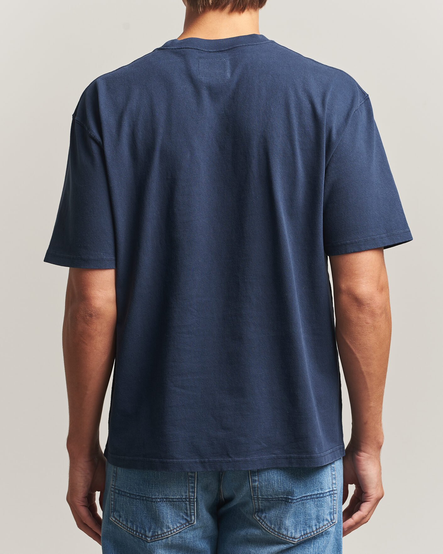 Mies | T-paidat | Drake's | Short Sleeve Hiking T-Shirt Navy