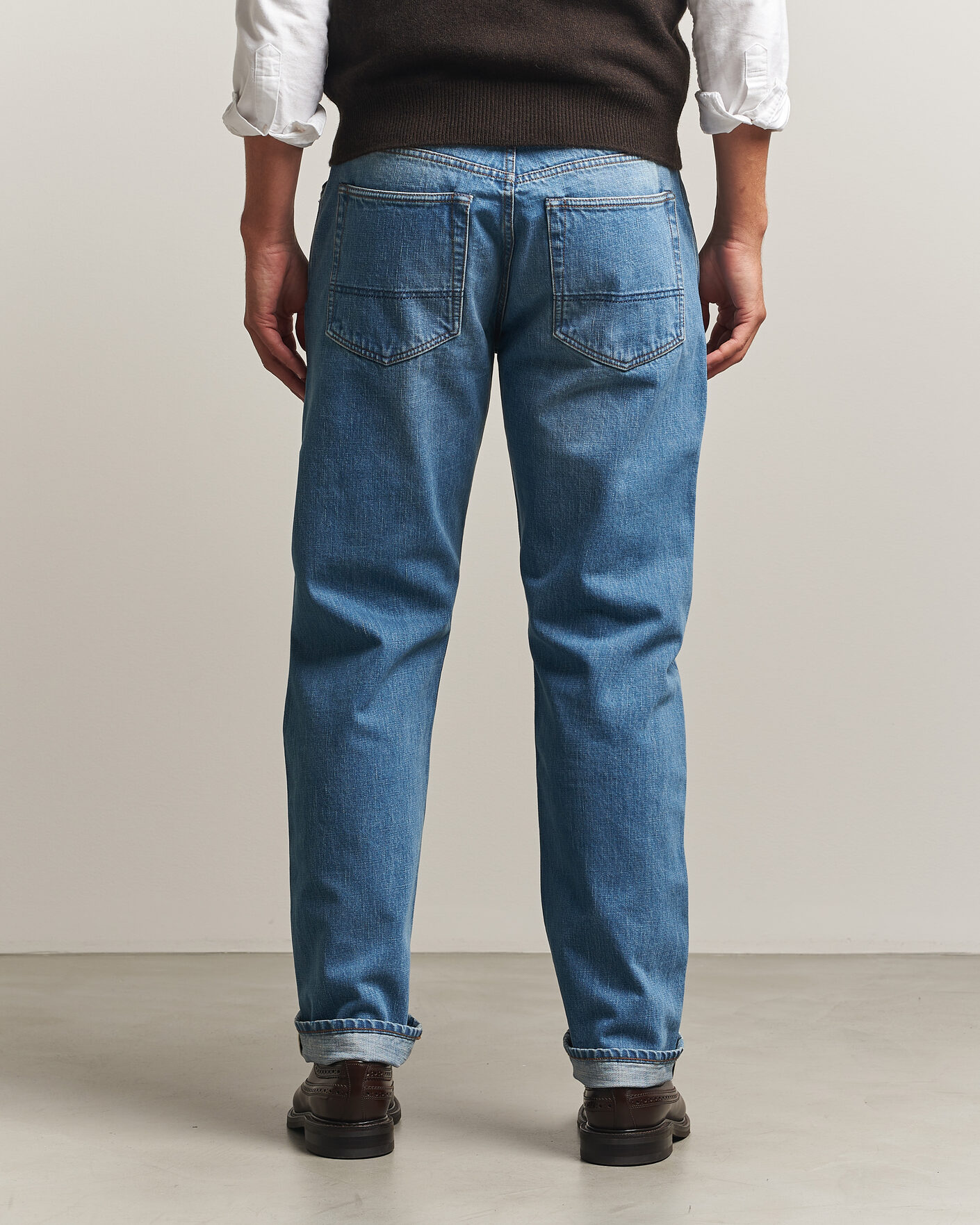Mies | Farkut | Drake's | 5-Pocket Japanese Selvedge Denim Stone Wash