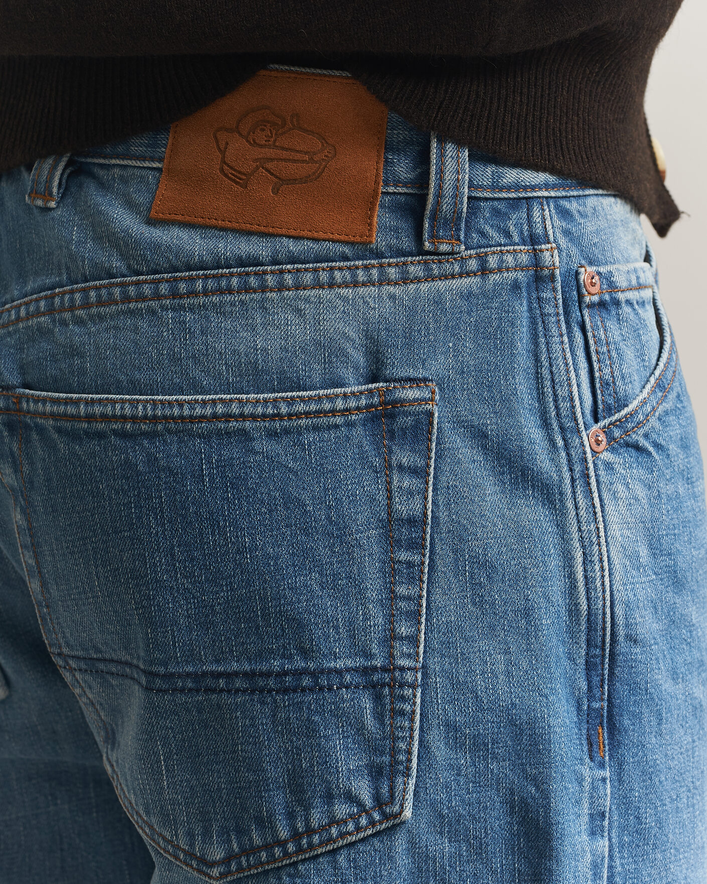 Mies | Farkut | Drake's | 5-Pocket Japanese Selvedge Denim Stone Wash