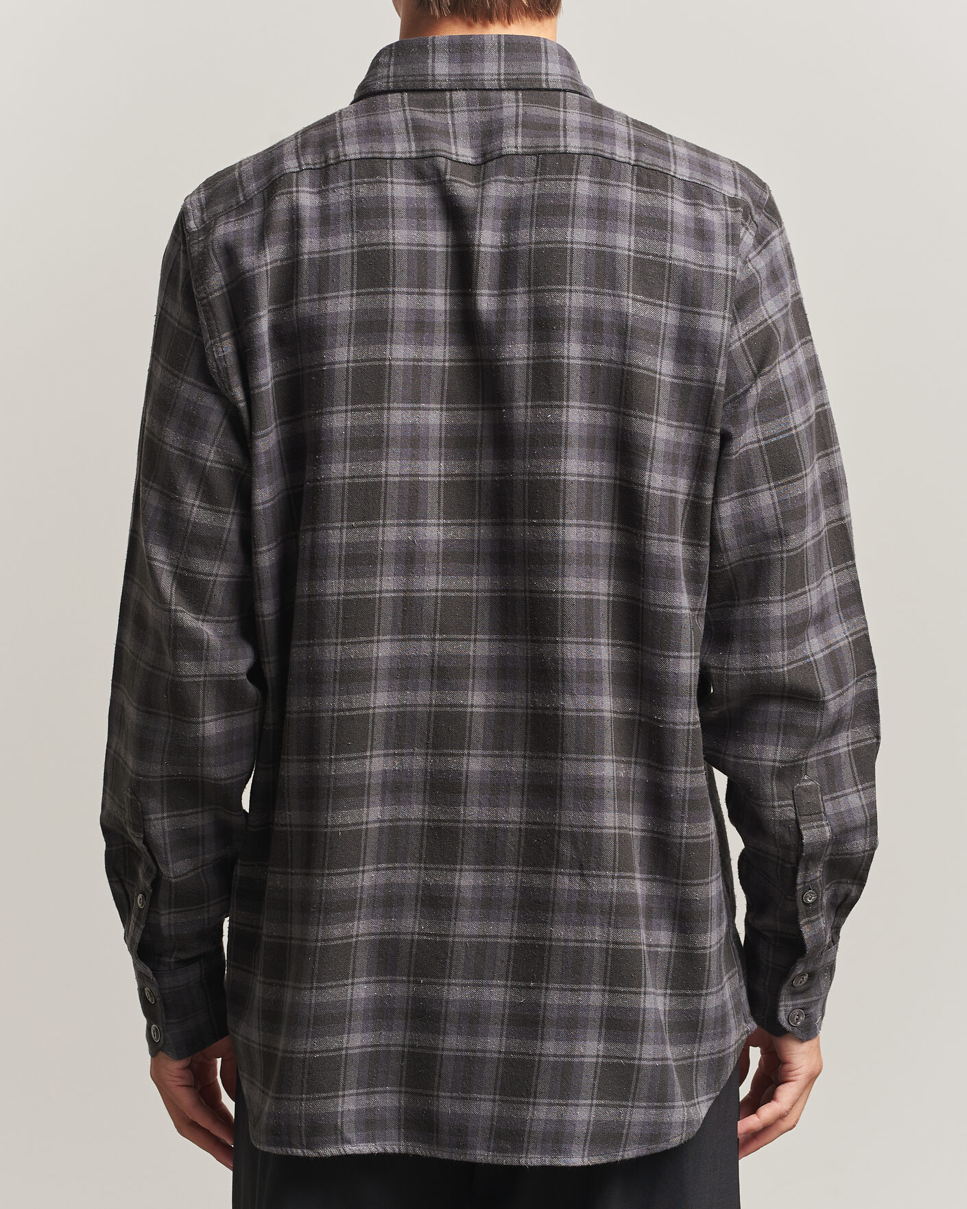 Mies | Kauluspaidat | Drake's | Cotton/Silk Two Pocket Shirt Grey