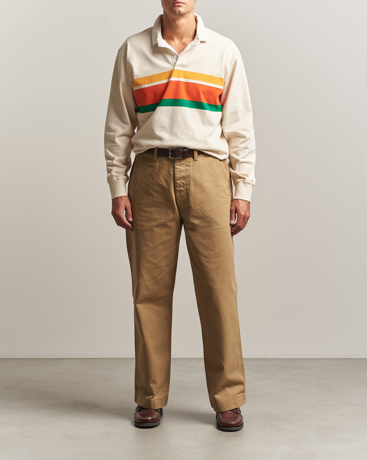 Mies | Housut | Drake's | Twill Officer Chino Beige