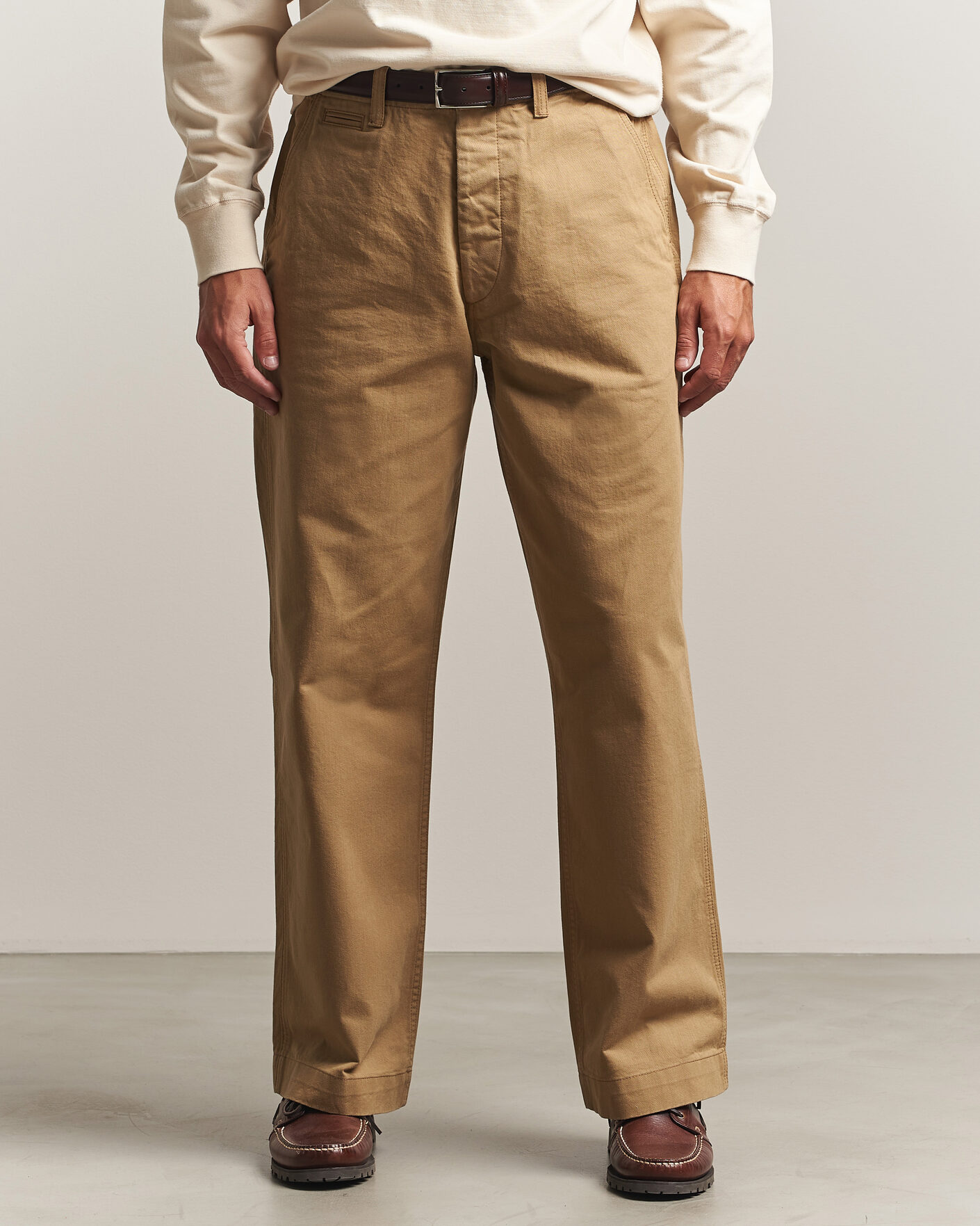 Mies | Housut | Drake's | Twill Officer Chino Beige