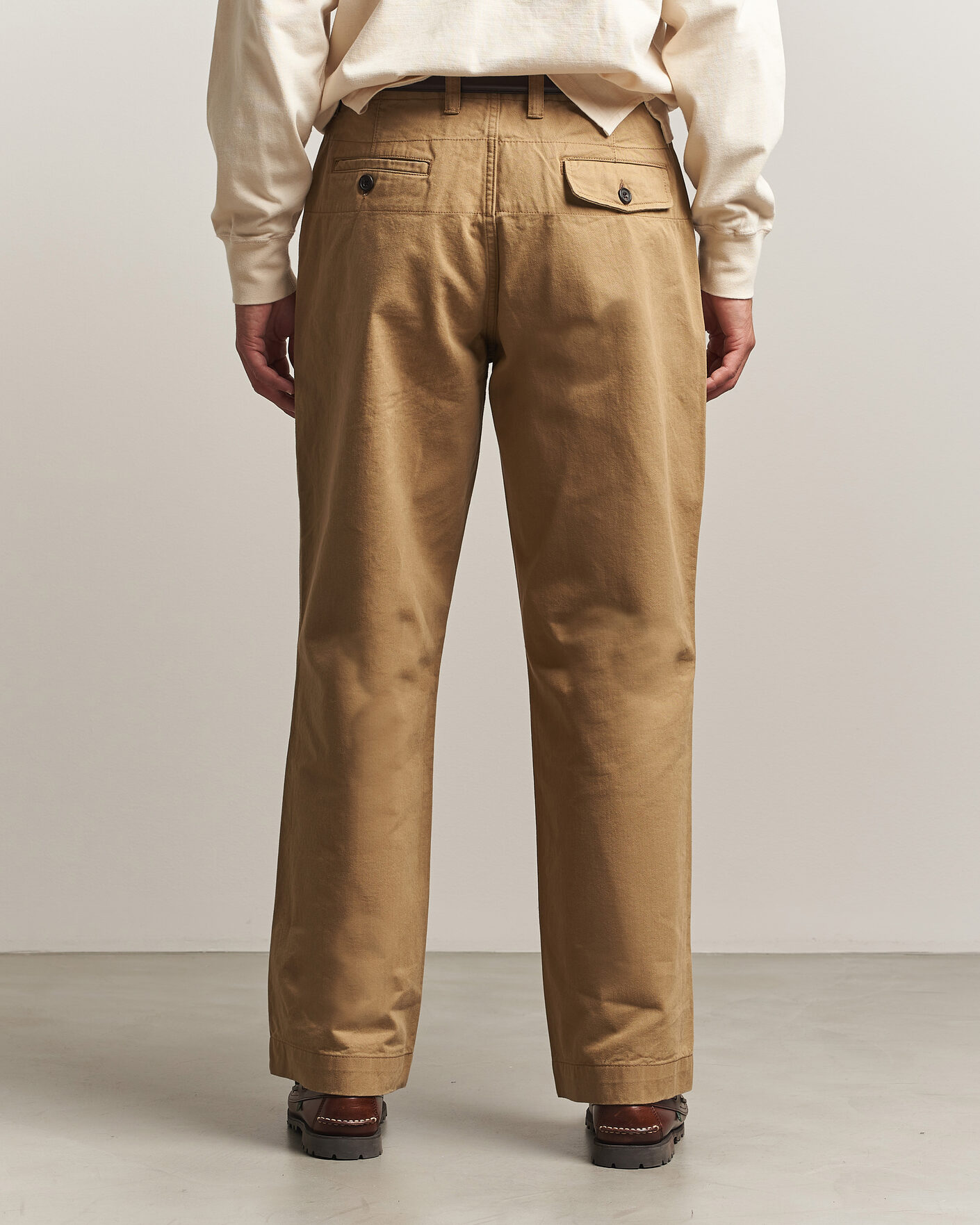 Mies | Housut | Drake's | Twill Officer Chino Beige