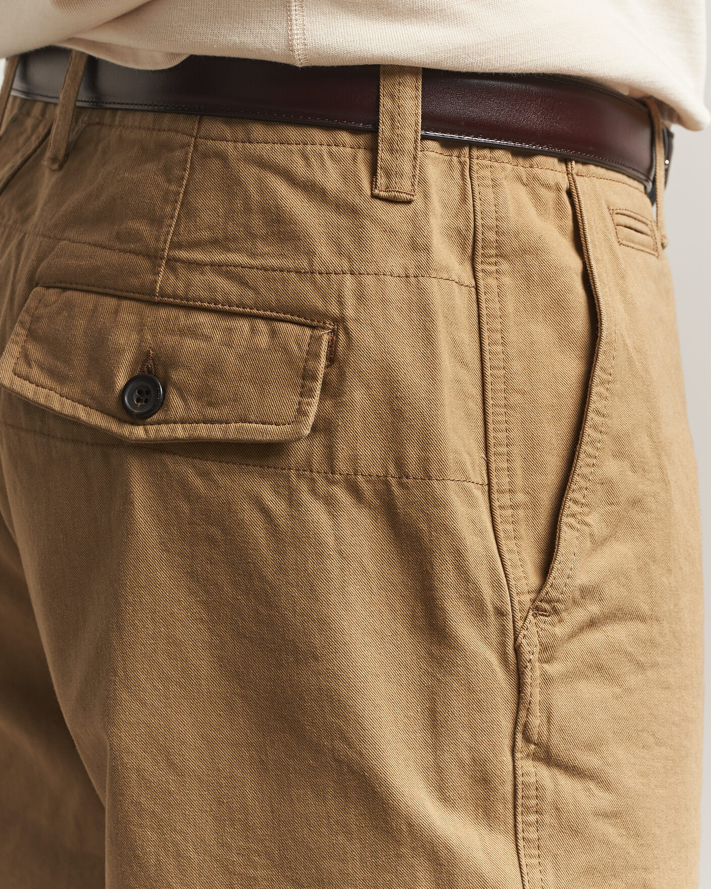 Mies | Housut | Drake's | Twill Officer Chino Beige