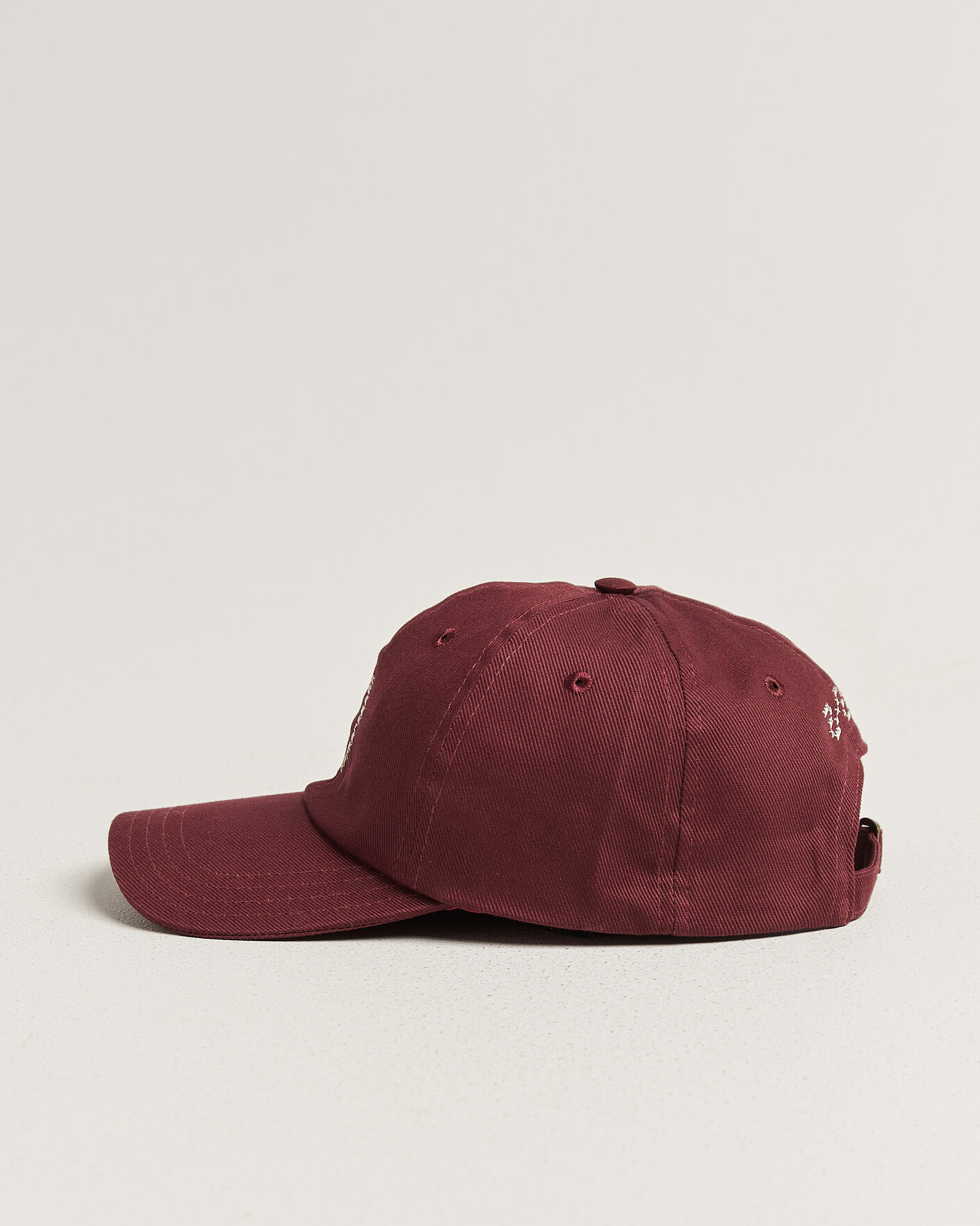 Mies | Päähineet | Drake's | Cross Stitch D Twill Baseball Cap Burgundy