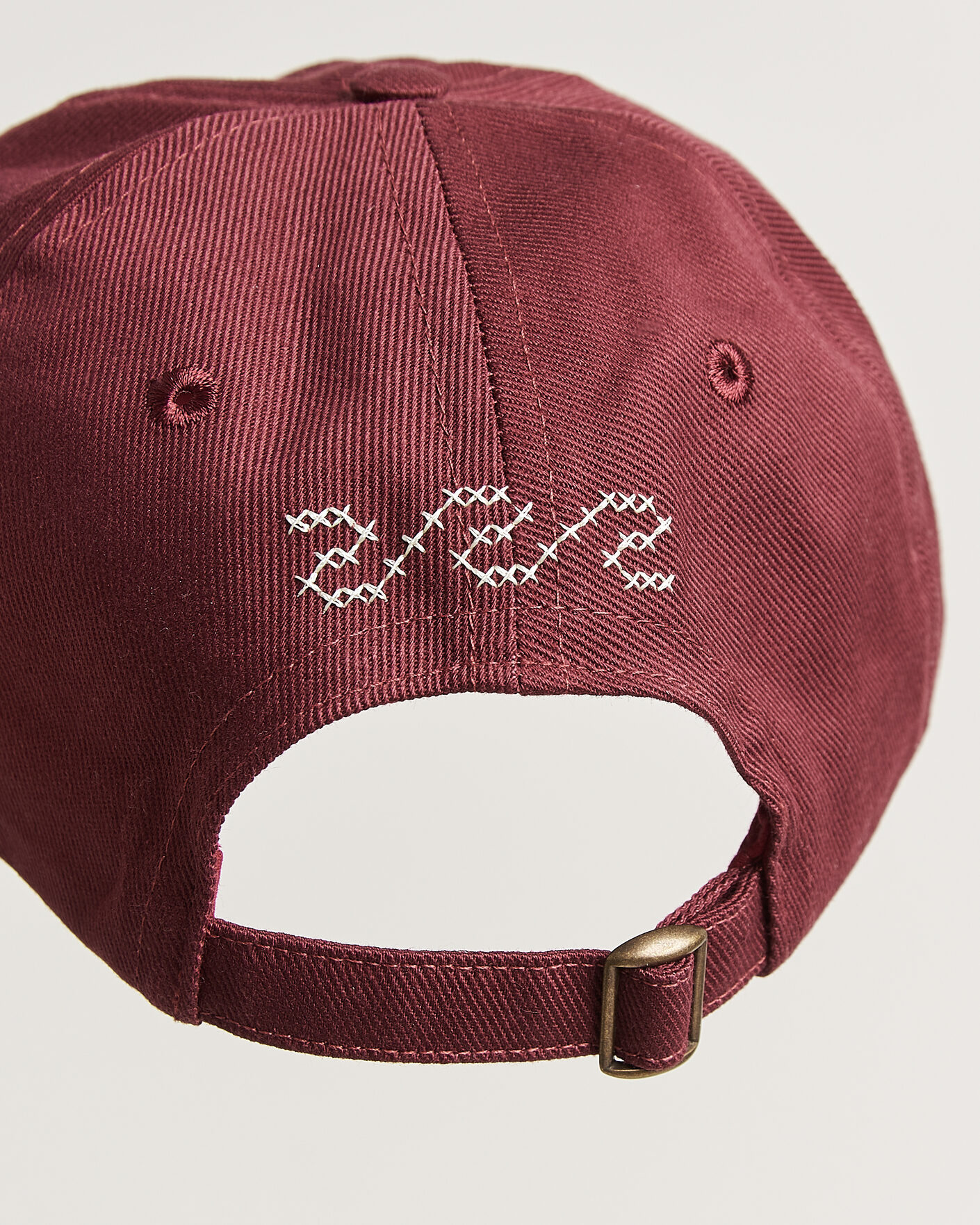 Mies | Päähineet | Drake's | Cross Stitch D Twill Baseball Cap Burgundy