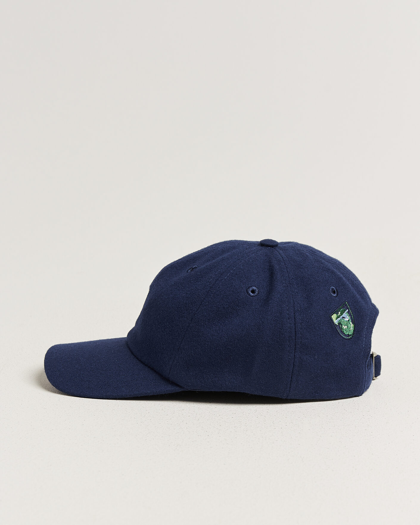 Mies | Päähineet | Drake's | Crest Merino Wool Baseball Cap Navy