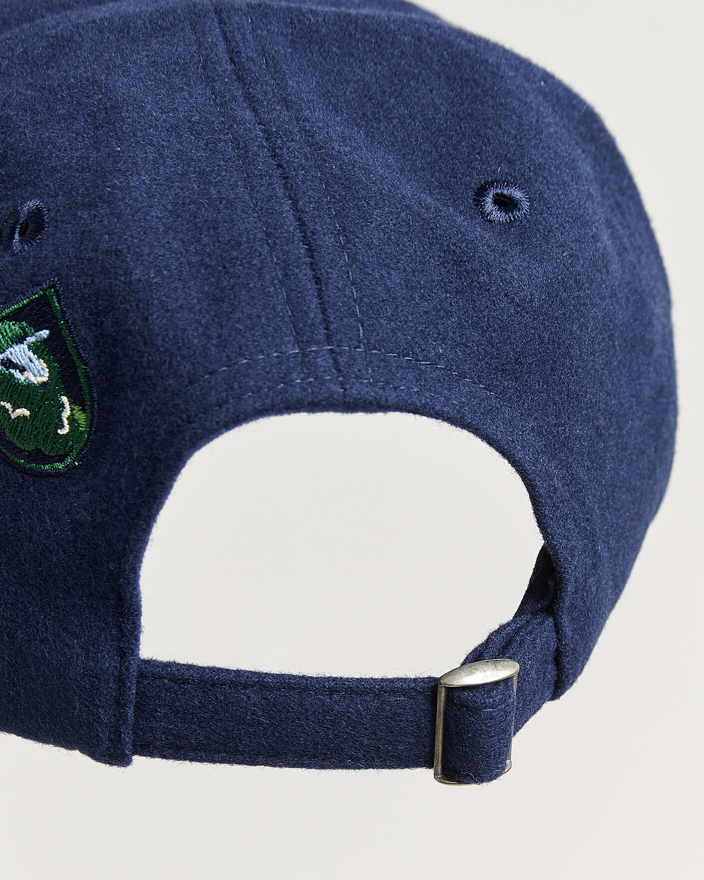 Mies | Päähineet | Drake's | Crest Merino Wool Baseball Cap Navy