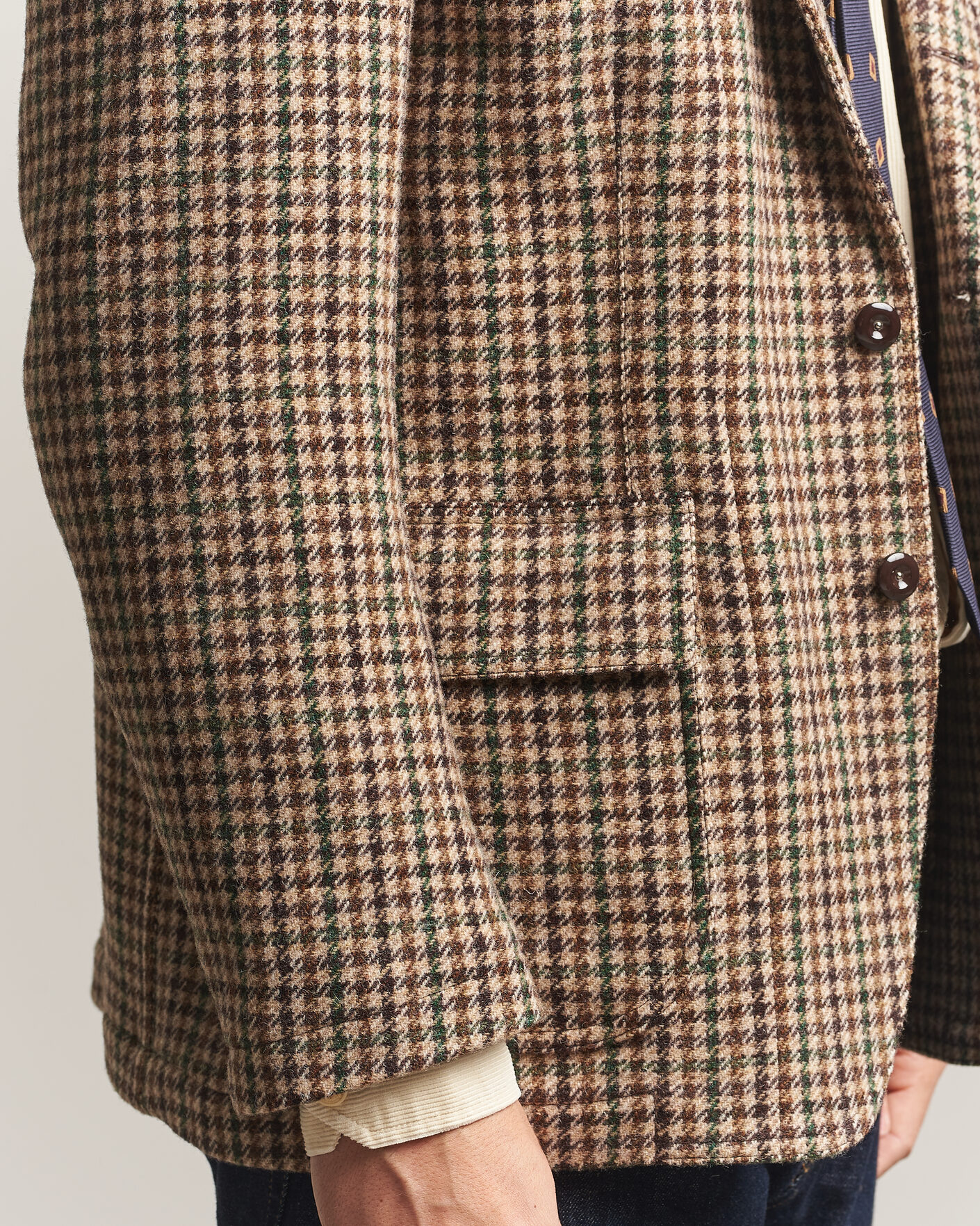 Mies | Pikkutakit | Drake's | MKVII Tweed Houndcheck Games Blazer Brown